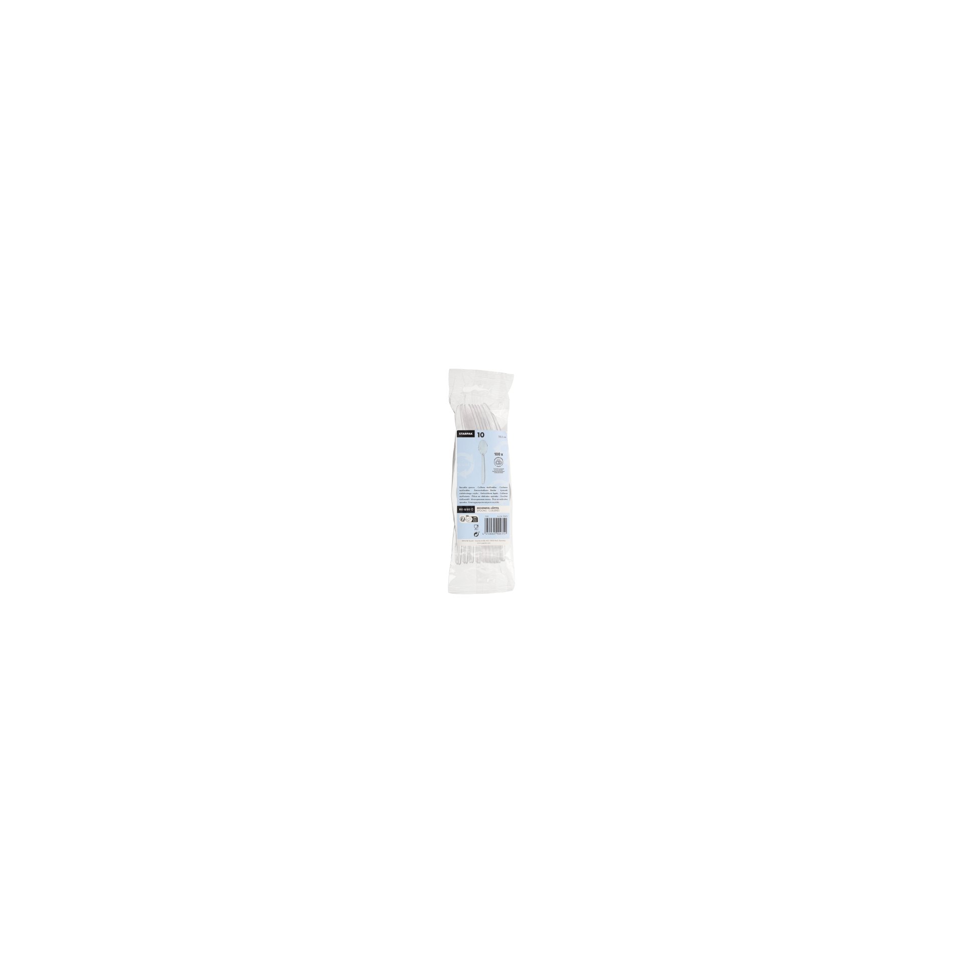 Mehrweg-Löffel 18,5 cm transparent