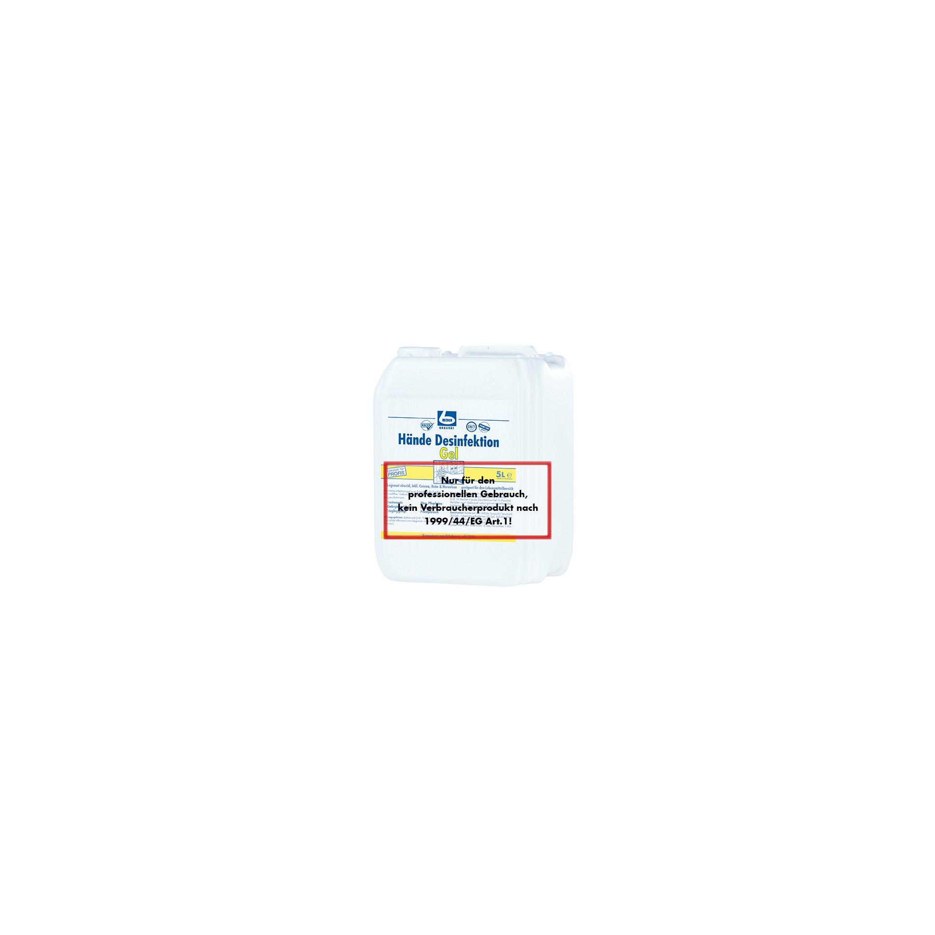 "Dr. Becher" Hände Desinfektion 5 l Gel