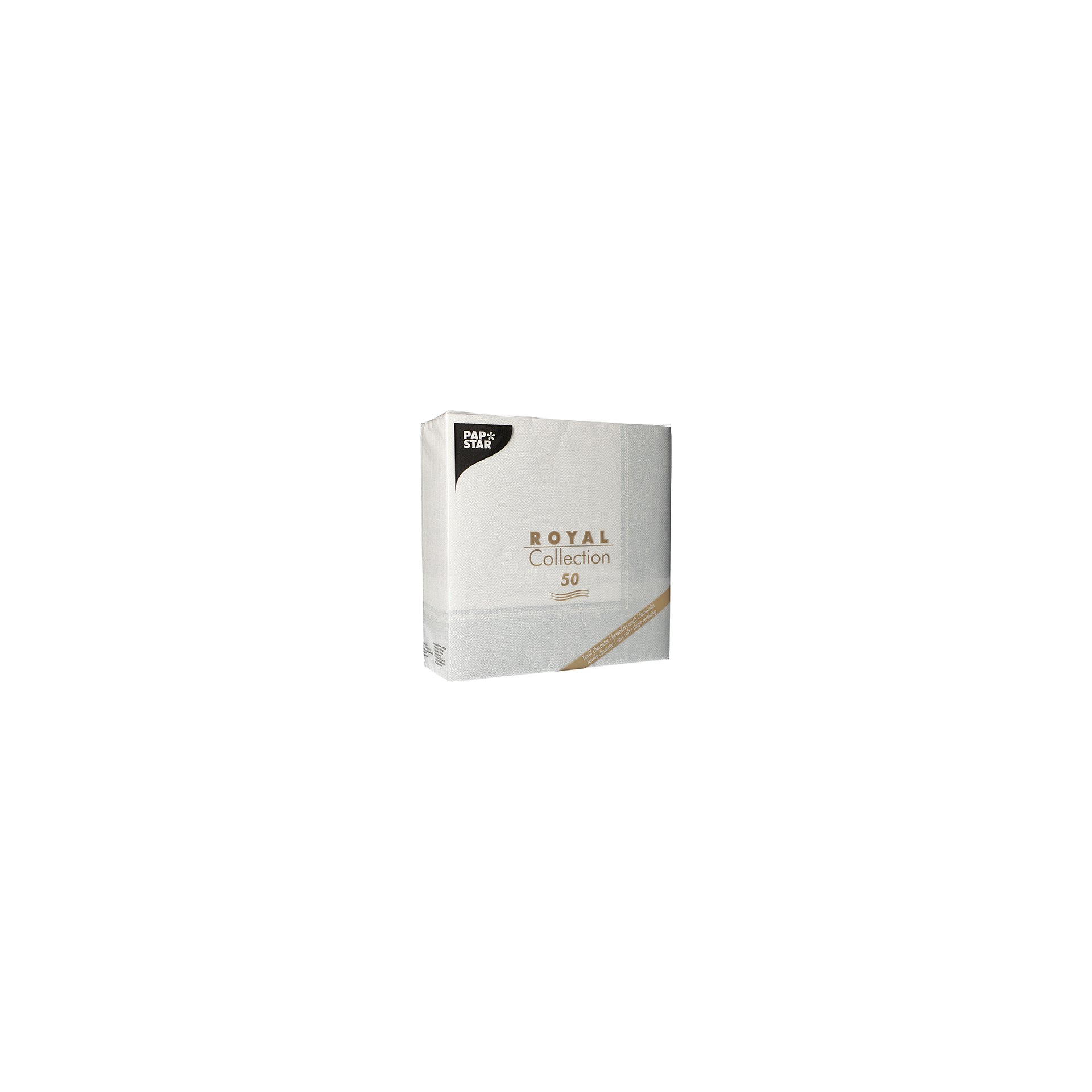 Servietten "ROYAL Collection" 1/4-Falz 40 cm x 40 cm weiss "Linum"