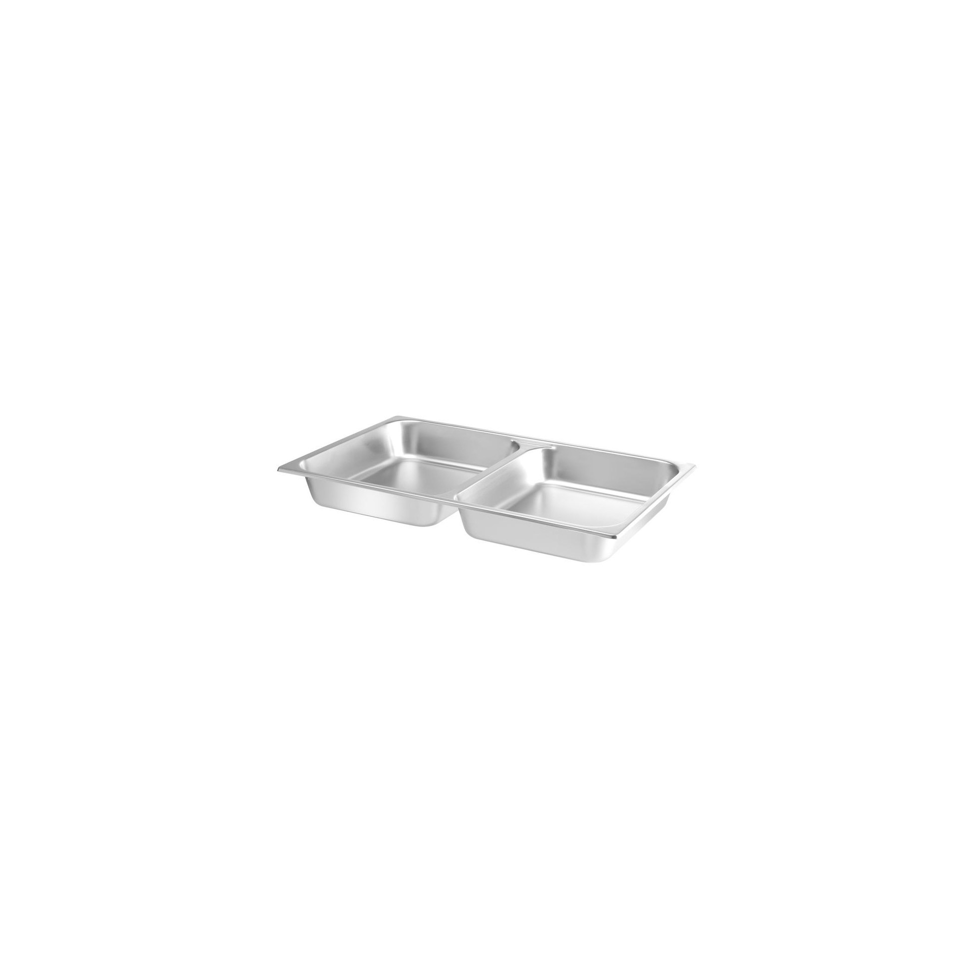 Lebensmittelpfanne GN 1/1 zweigeteilt, 7,5L, 530x325x(H)65mm
