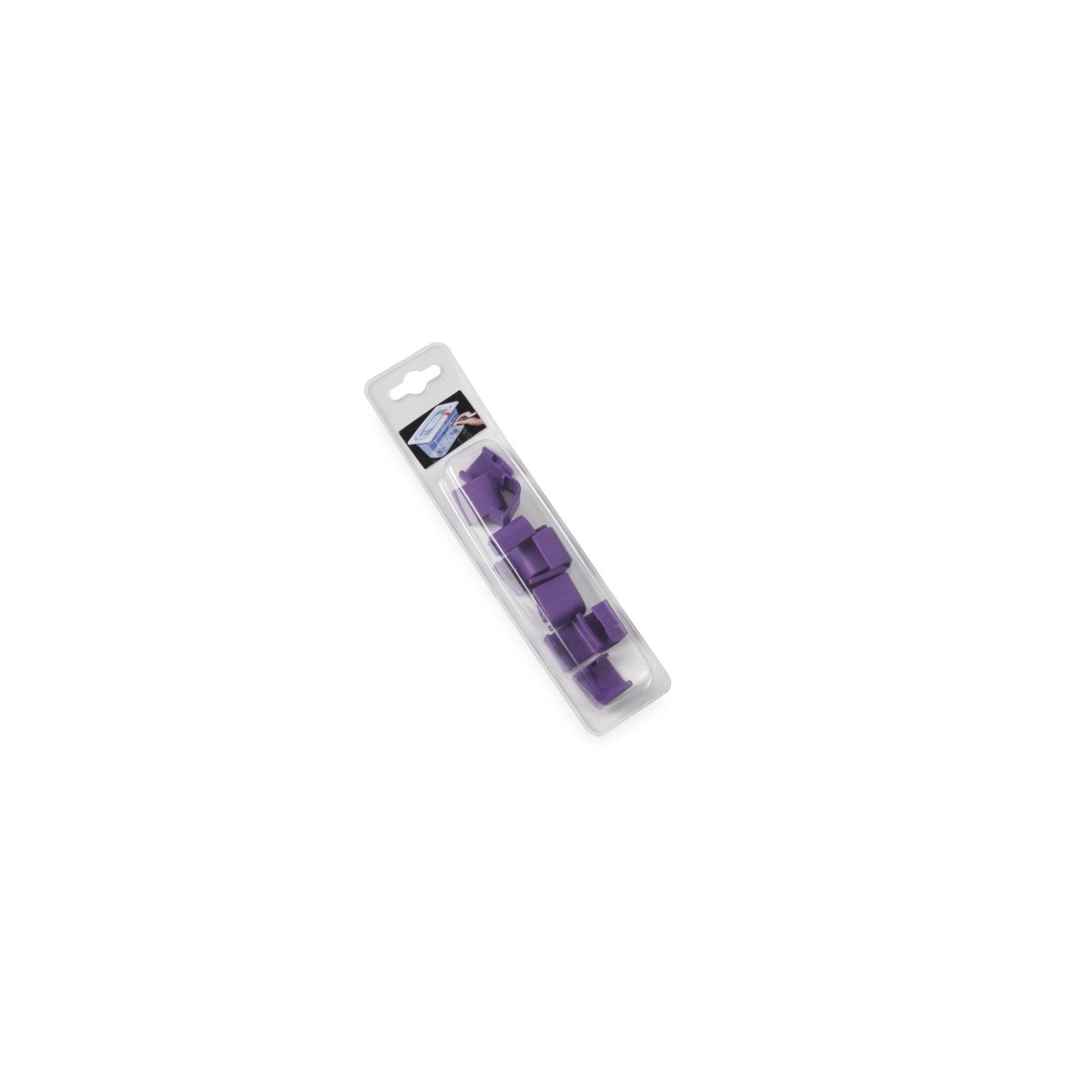 Farbcodierungsclips für HACCP-Aufbewahrungsbehälter, Violett, 12 Stk