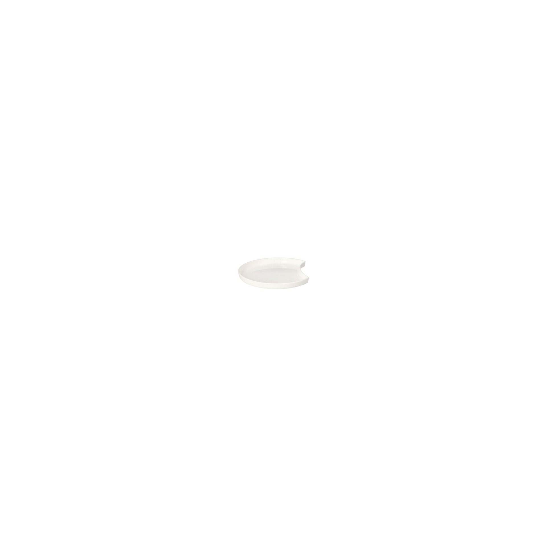 Mehrweg-Teller Halbmond Ø 12 cm · 1,2 cm weiss "Cella" Mehrweg-Teller Halbmond Ø 12 cm · 1,2 cm weiss "Cella"
