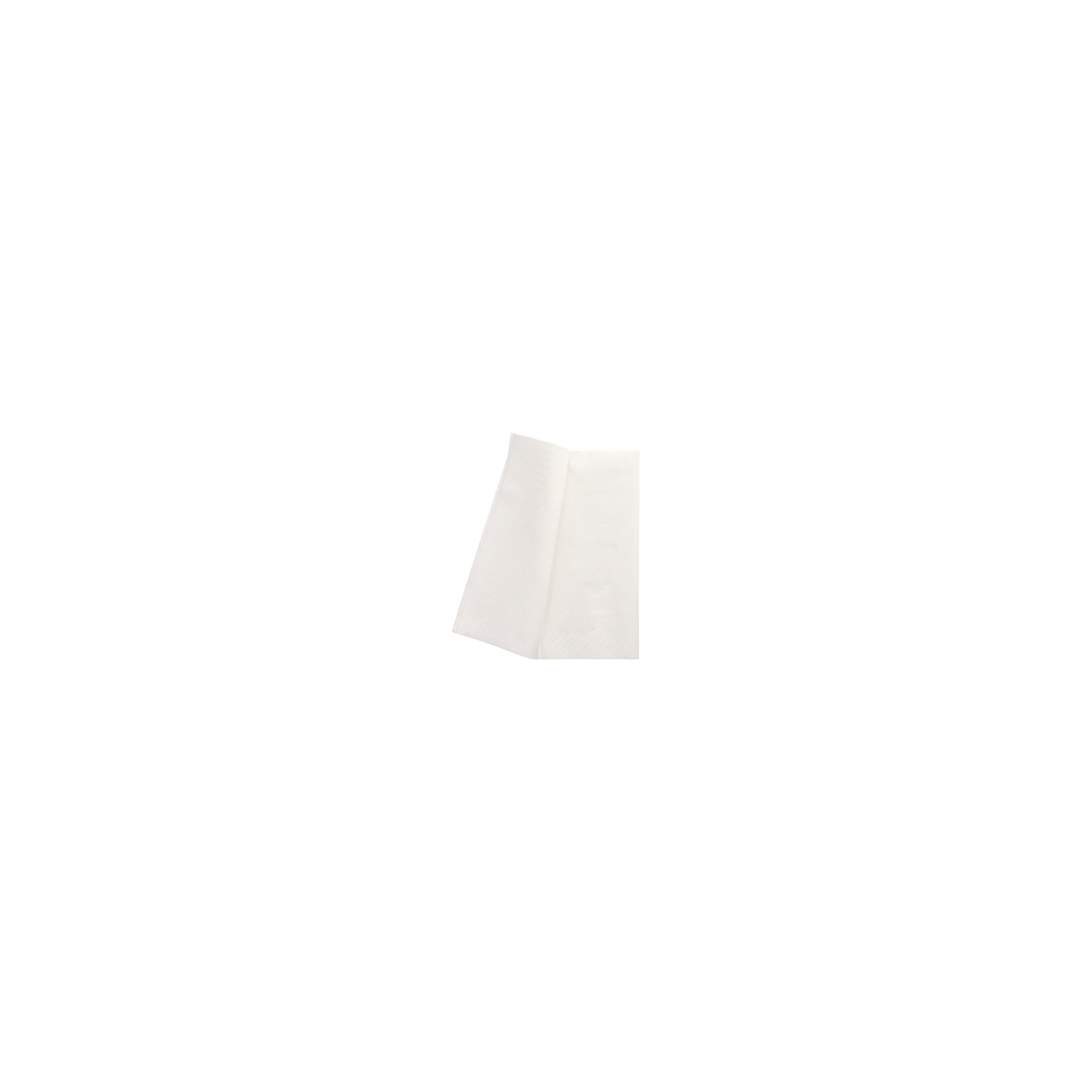 Servietten, 2-lagig 1/8-Falz 33 cm x 33 cm weiss