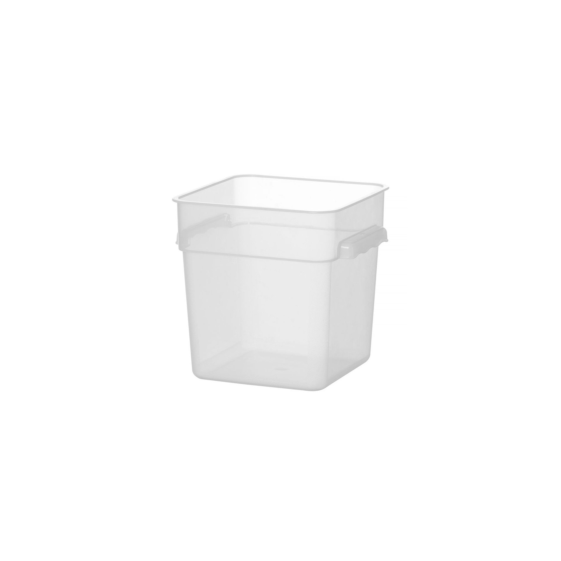 Lebensmittelbehälter mit Skala, 7,6L, 235x235x(H)230mm Lebensmittelbehälter mit Skala, 7,6L, 235x235x(H)230mm