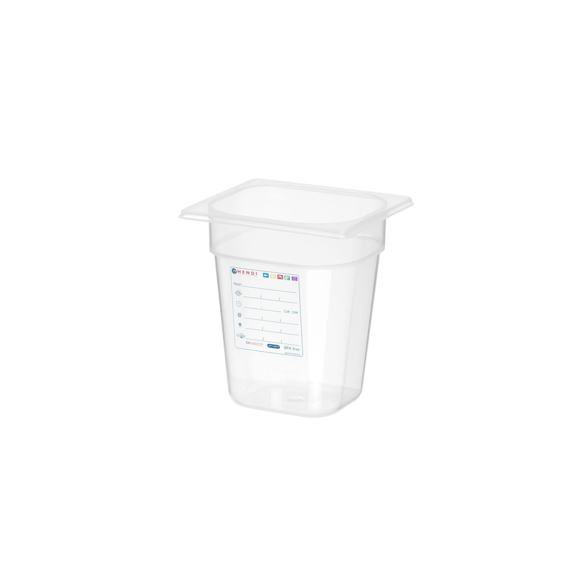 Gastronorm-Behälter 1/6, GN 1/6, 3,4L, Transparent, 176x162x(H)200mm Gastronorm-Behälter 1/6, GN 1/6, 3,4L, Transparent, 176x162x(H)200mm