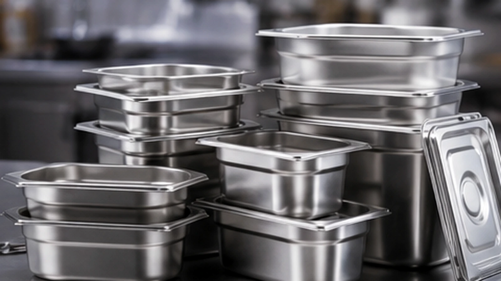 GN-Behälter aus Edelstahl für Gastronomie