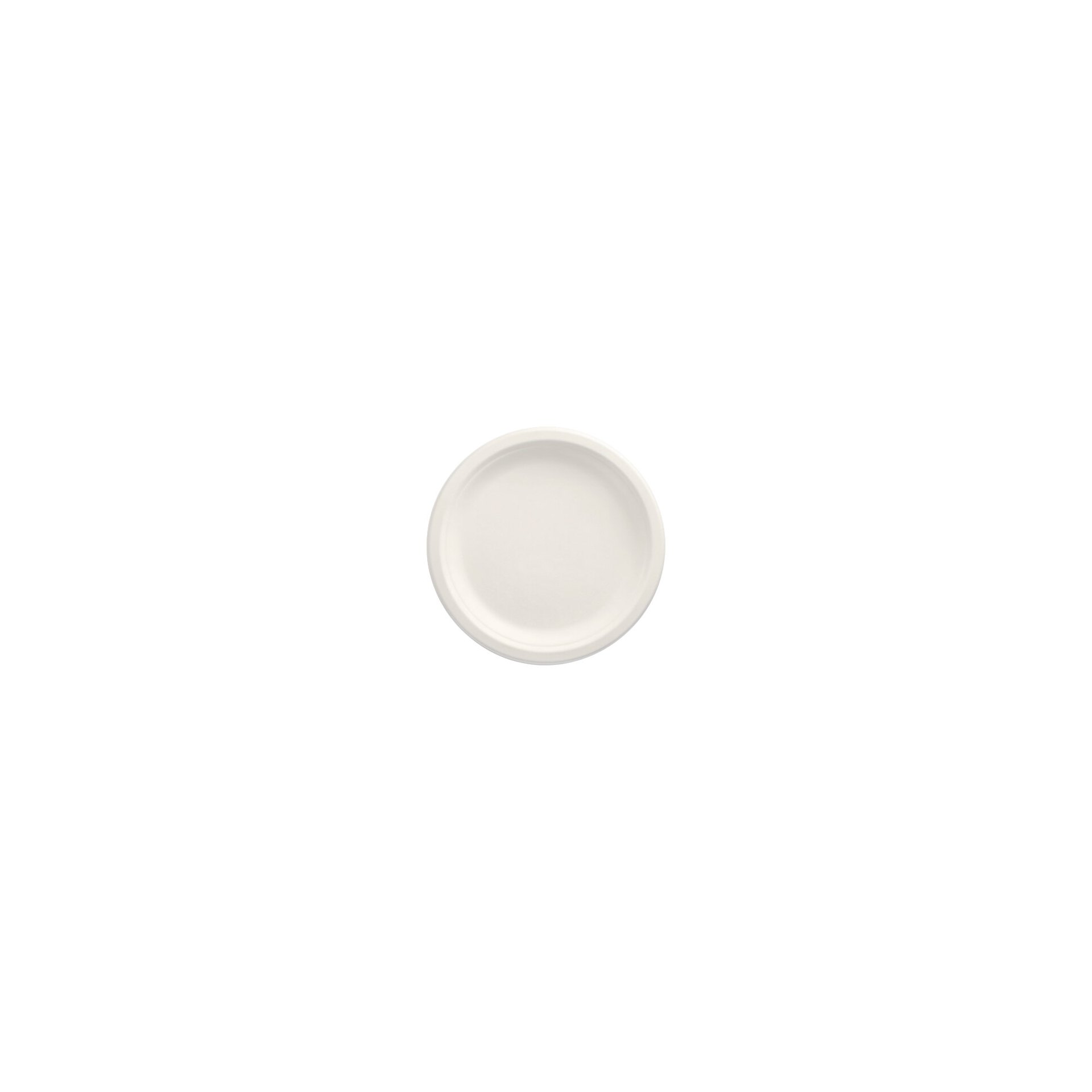 Teller, Zuckerrohr "pure" ungeteilt Ø 23 cm · 2 cm weiss Teller, Zuckerrohr "pure" ungeteilt Ø 23 cm · 2 cm weiss