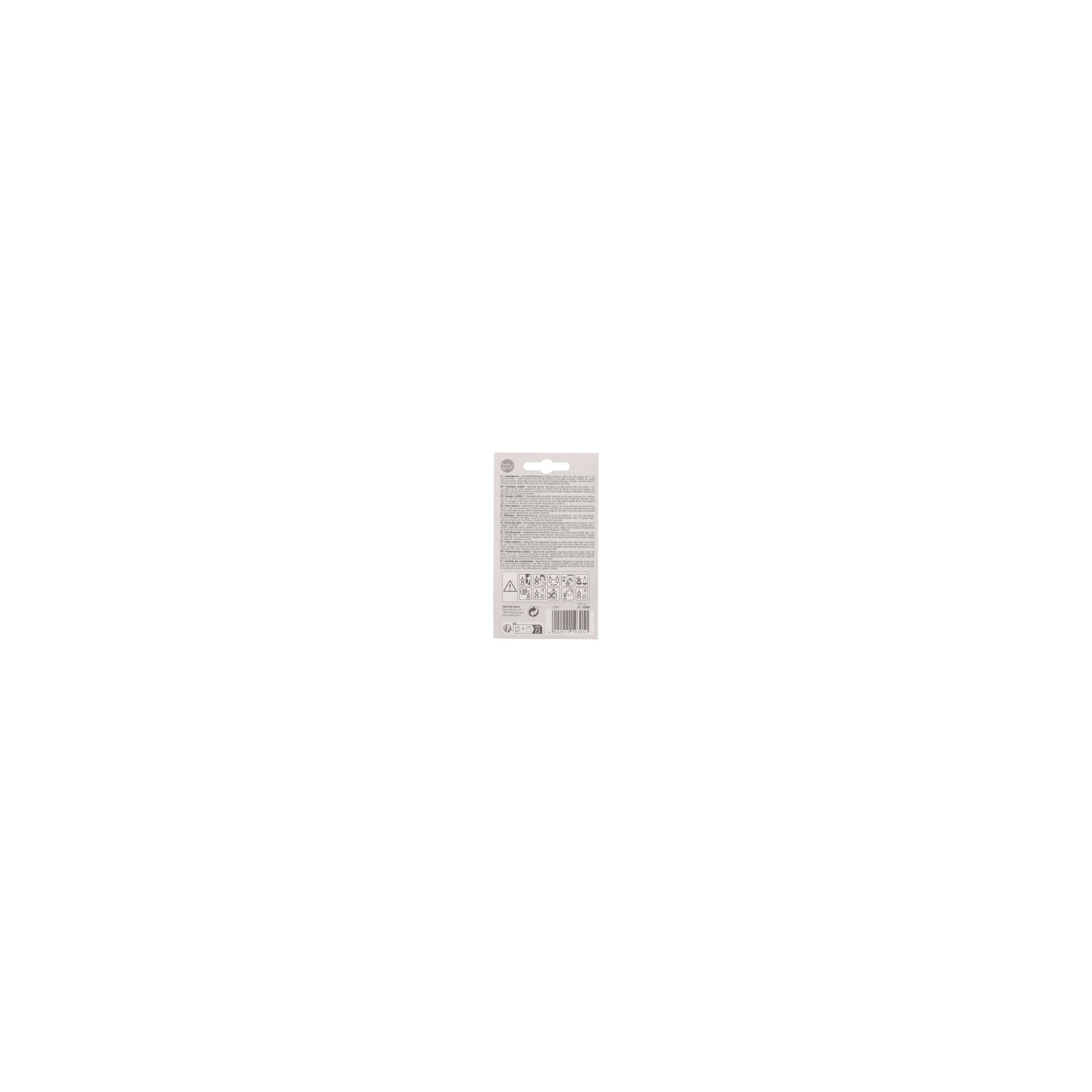 Zahlenkerze 7,3 cm weiss "5" mit rotem Rand Zahlenkerze 7,3 cm weiss "5" mit rotem Rand