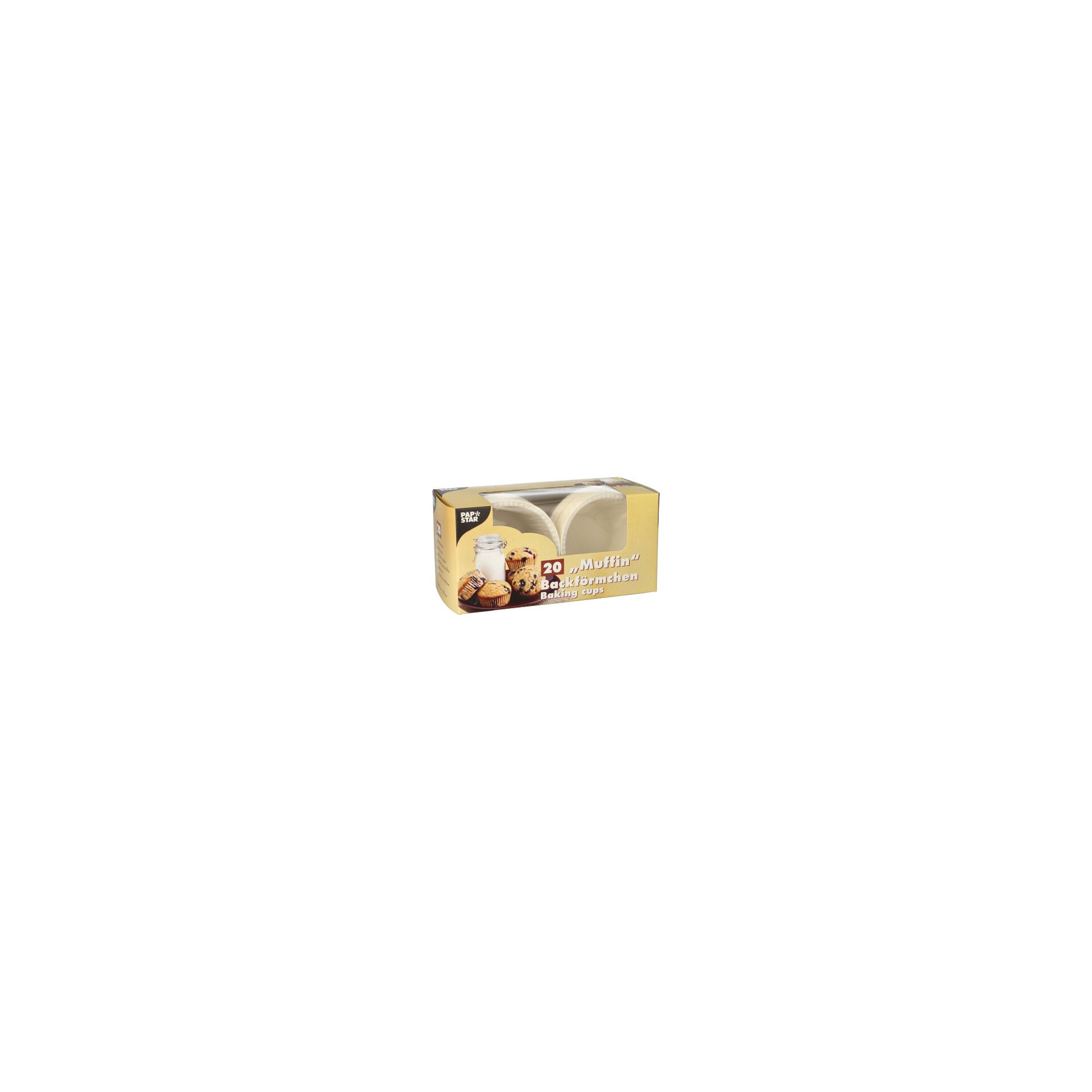 Muffins-Backförmchen Ø 5 cm · 3,5 cm weiss