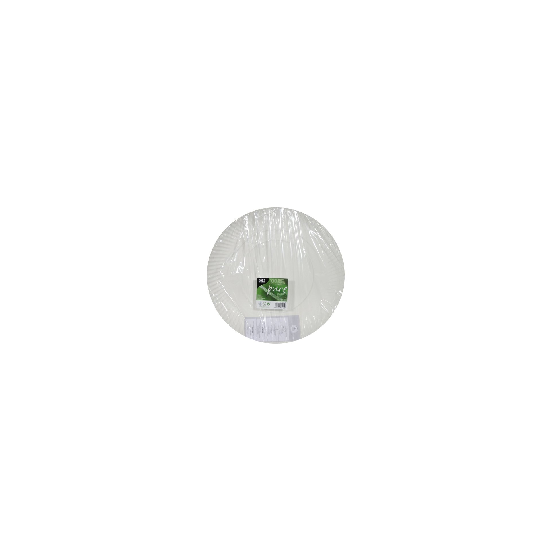 Teller, Pappe "pure" rund Ø 34 cm · 3 cm weiss Teller, Pappe "pure" rund Ø 34 cm · 3 cm weiss