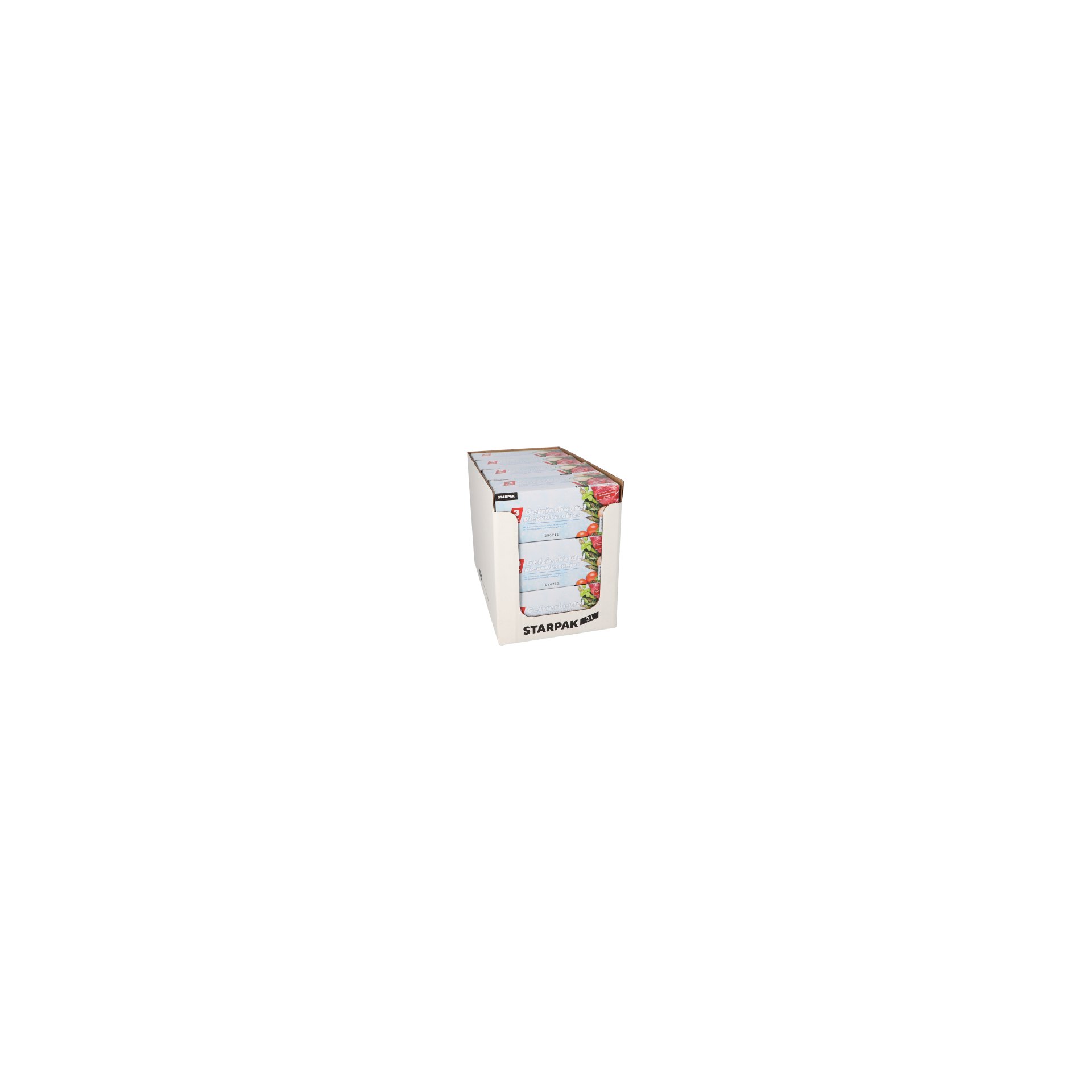 Gefrierbeutel, LLDPE 3 l 32 cm x 25 cm transparent in Faltschachtel
