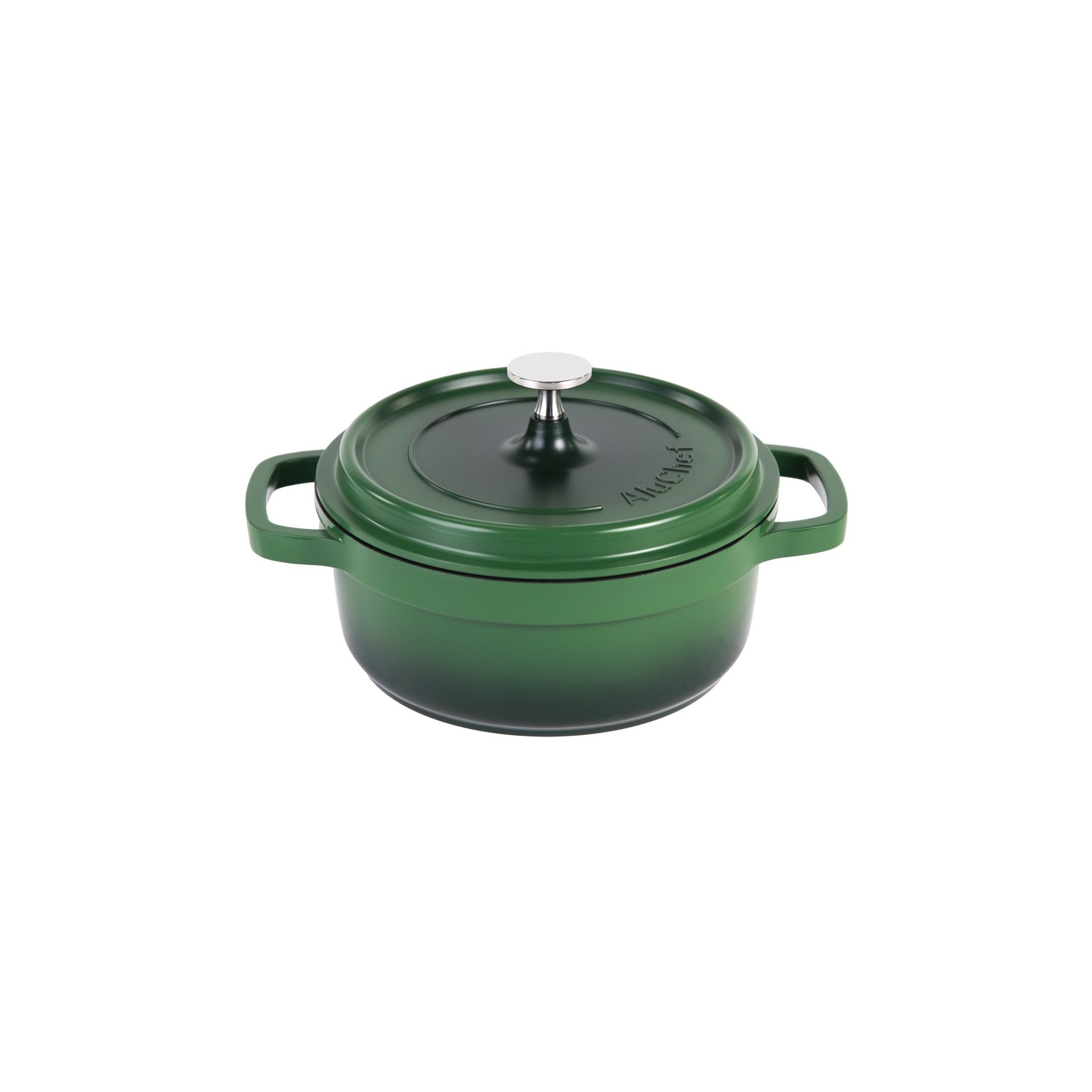AluChef® Cocotte, rund 20 cm / grün