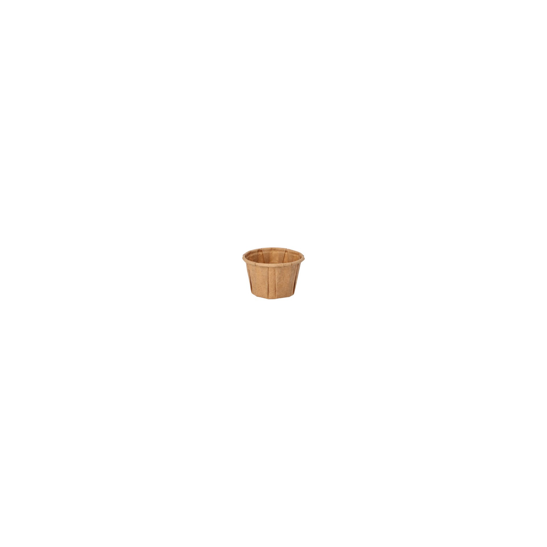Dressingbecher, Papier "pure" 25 ml Ø 4,4 cm · 2,8 cm braun Dressingbecher, Papier "pure" 25 ml Ø 4,4 cm · 2,8 cm braun
