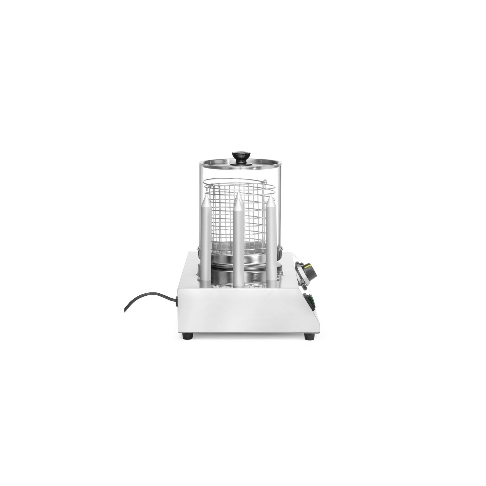 Würstchen- und Hotdog-Brötchenwärmer, 220-240V/550W, 500x310x(H)395mm Würstchen- und Hotdog-Brötchenwärmer, 220-240V/550W, 500x310x(H)395mm