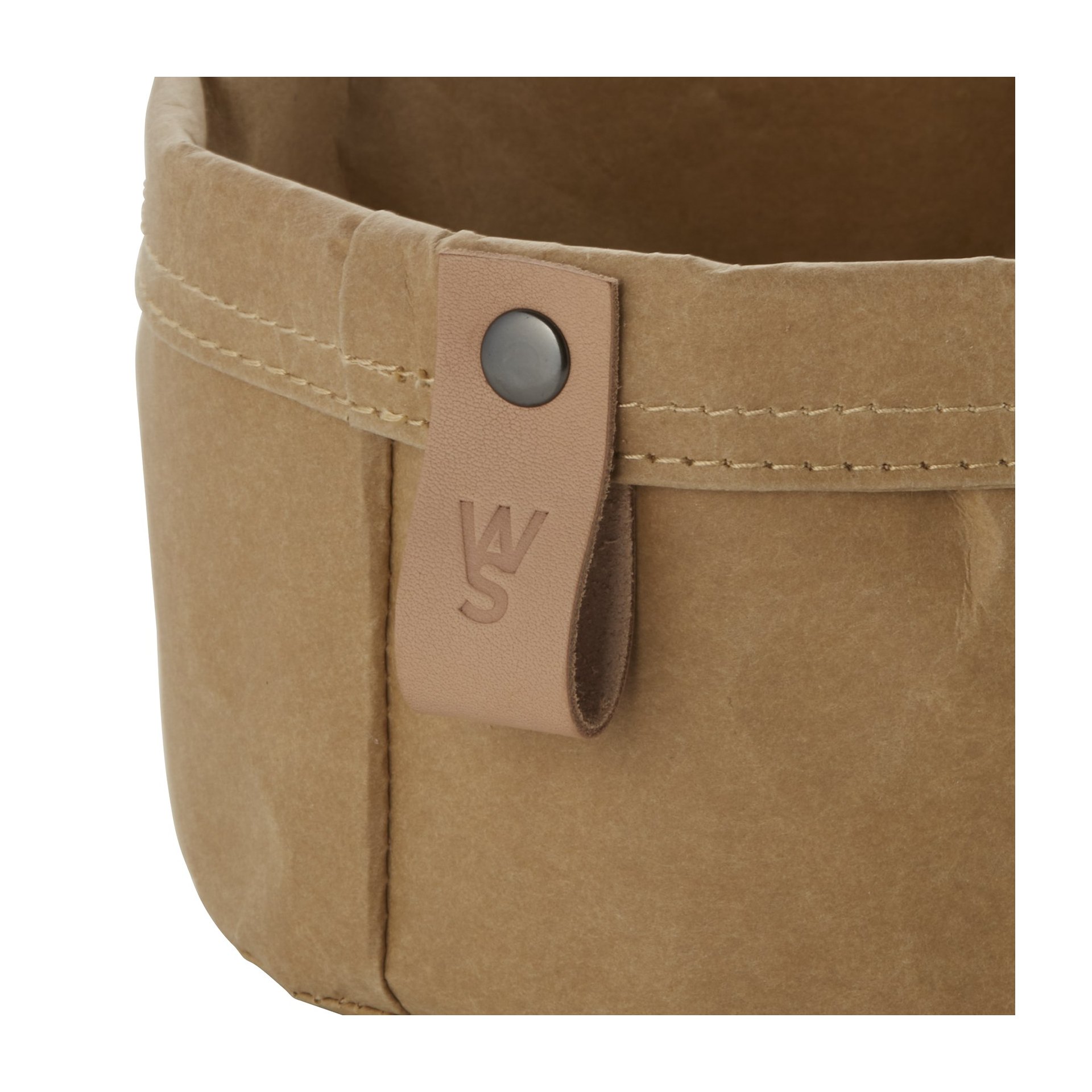 Brottasche CRAFT & CRUMBLE, Ø 20 cm, Höhe 13 cm, khaki, Kraft Paper