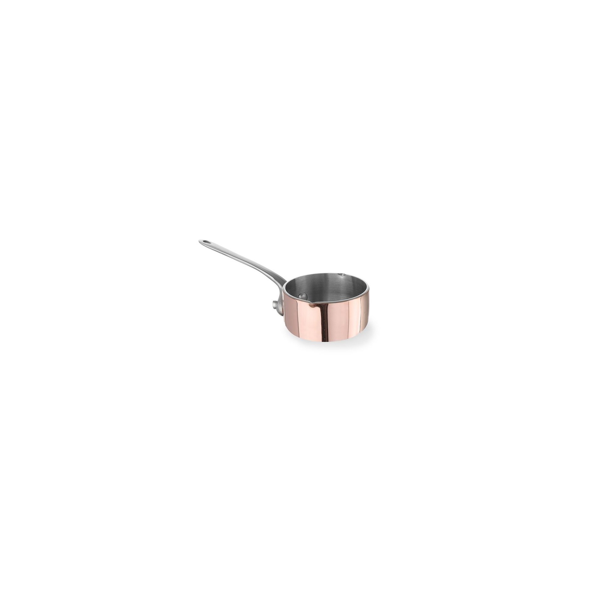 Miniatur-Kasserolle mit Ausgießer, 0,26L, ⌀85x(H)50mm Miniatur-Kasserolle mit Ausgießer, 0,26L, ⌀85x(H)50mm