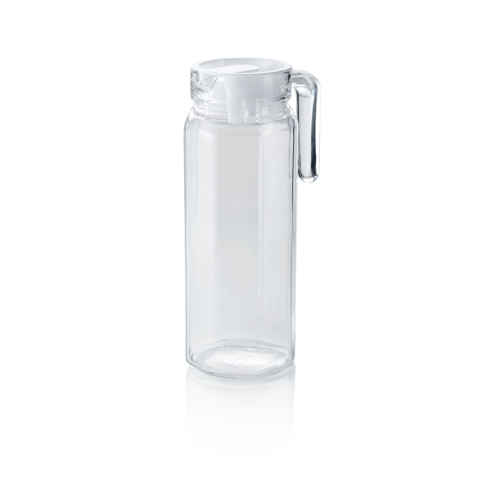 Krug mit Kunststoffdeckel, 1 ltr., Ø 8,3 cm, (H) 26 cm Krug mit Kunststoffdeckel, 1 ltr., Ø 8,3 cm, (H) 26 cm
