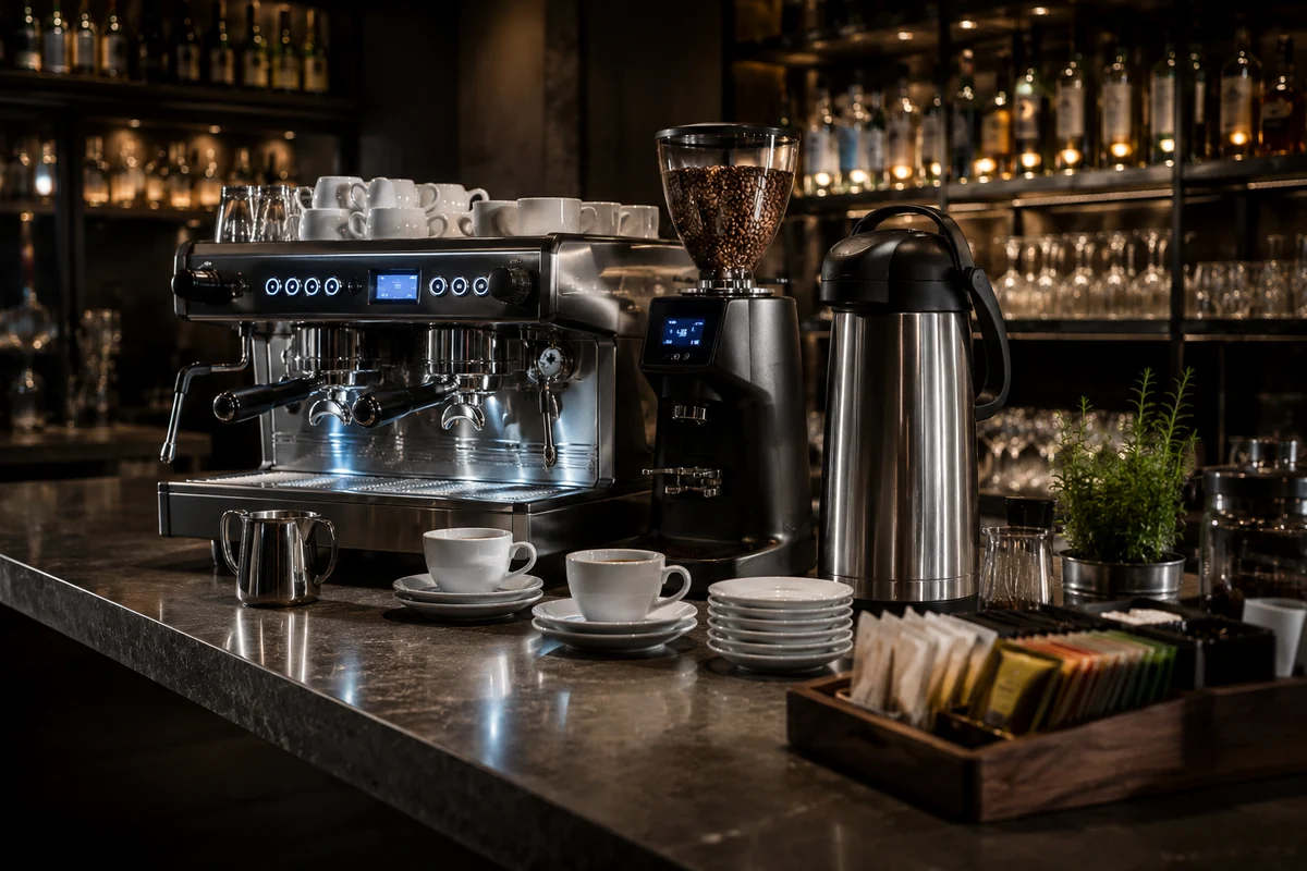 Kaffee und Heißgetränke Zubehör für Hotelbar und Café