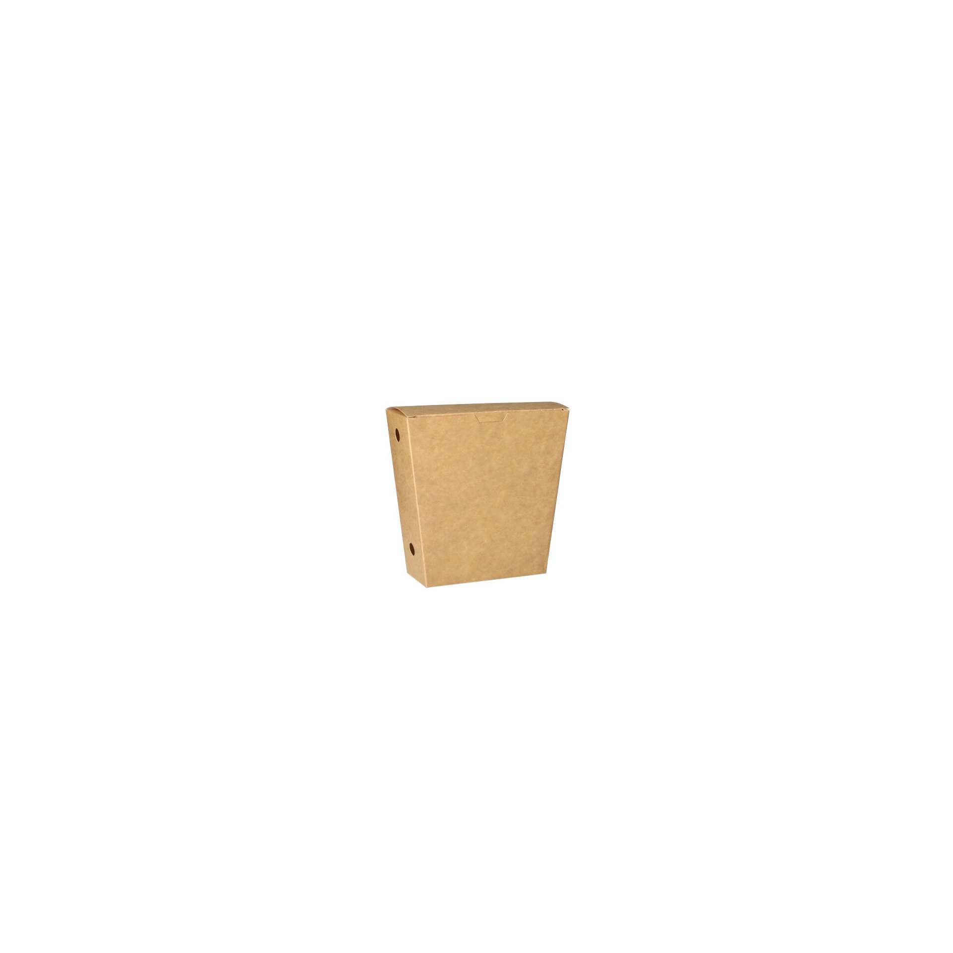 Pommes-Frites-Schütte, Pappe "pure" 4,3 cm x 14,5 cm x 11 cm braun mit Klappdeckel Pommes-Frites-Schütte, Pappe "pure" 4,3 cm x 14,5 cm x 11 cm braun mit Klappdeckel
