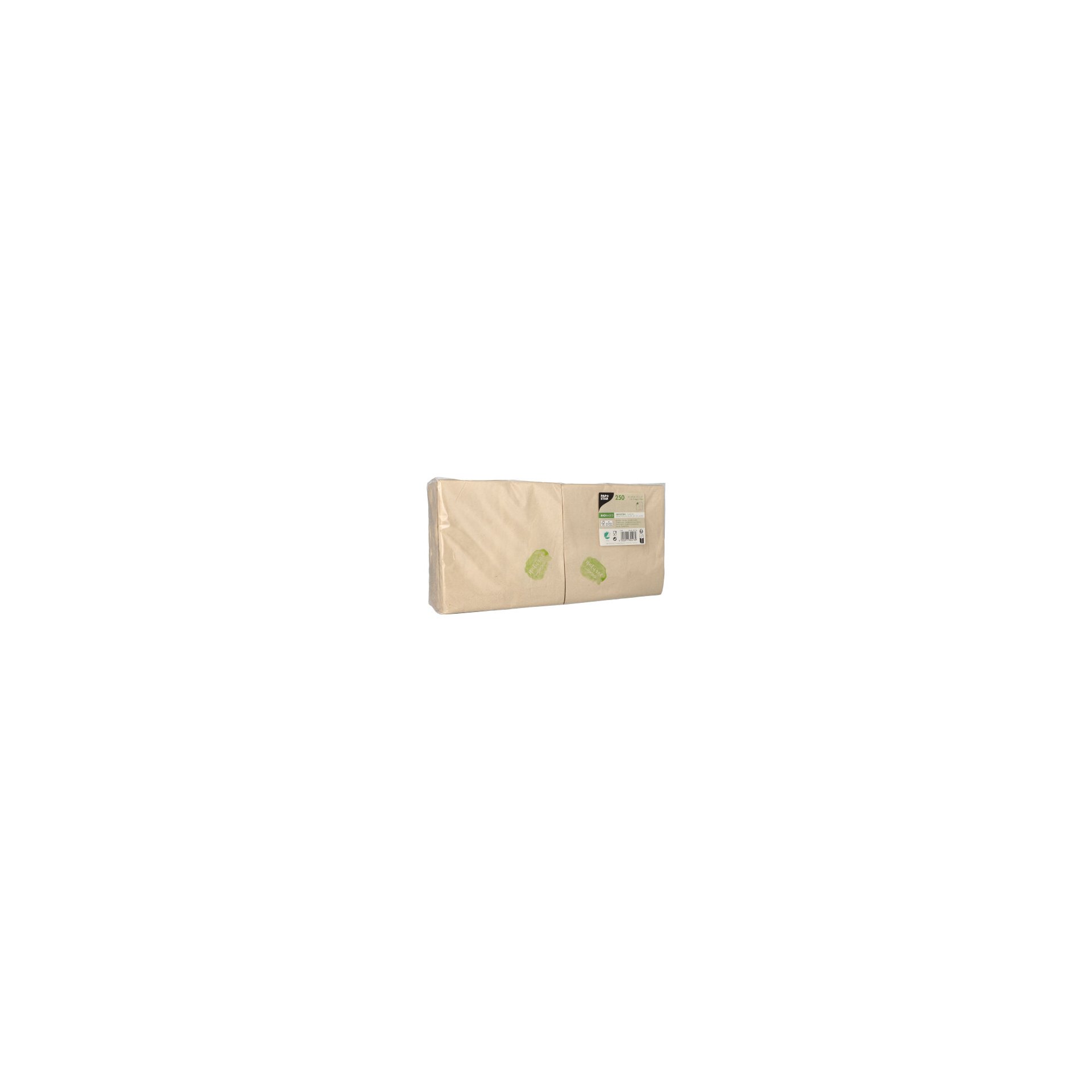 Servietten, 2-lagig 1/4-Falz 33 cm x 33 cm natur ungebleicht Servietten, 2-lagig 1/4-Falz 33 cm x 33 cm natur ungebleicht