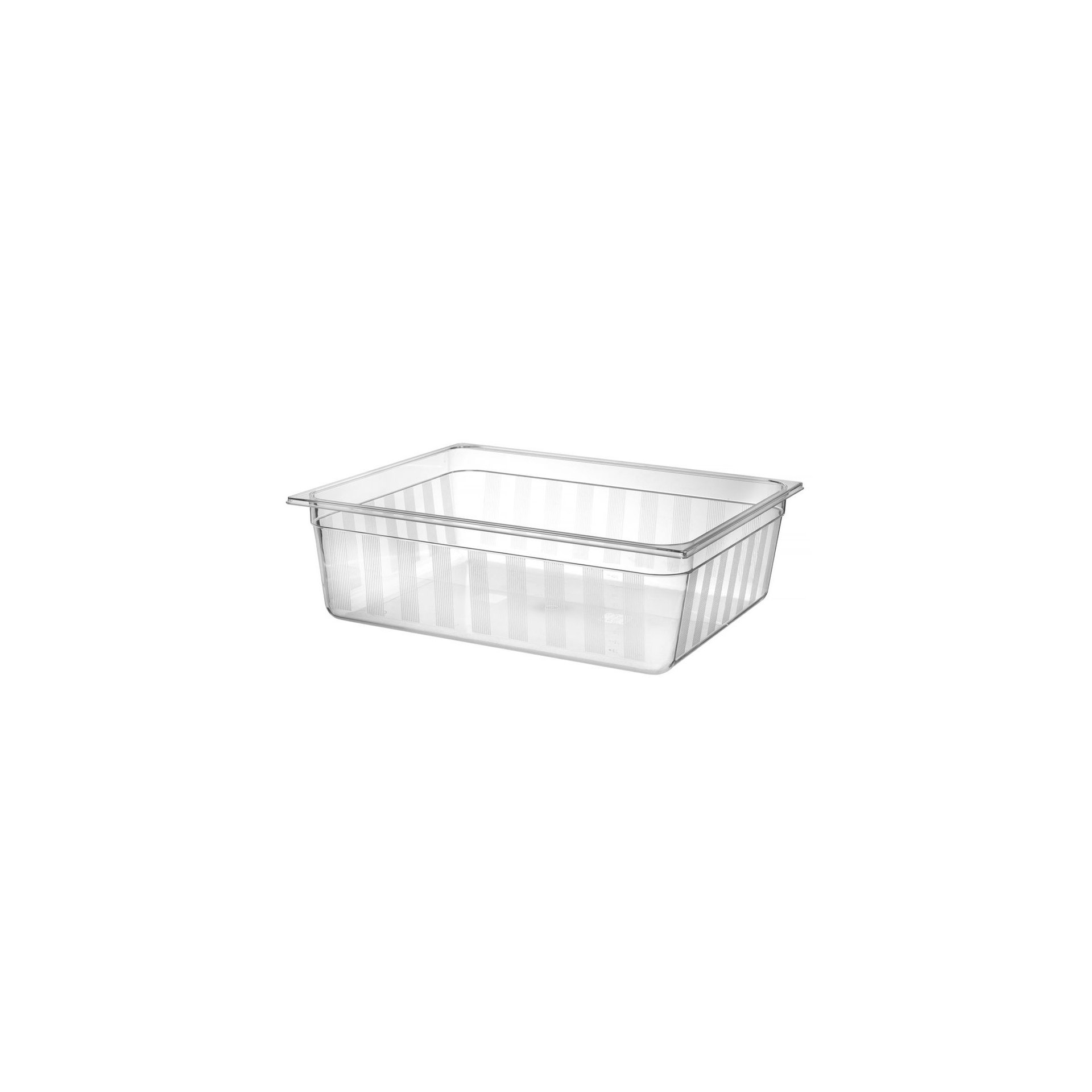 Gastronorm-Behälter 2/1, GN 2/1, 58L, Transparent, 650x530x(H)200mm Gastronorm-Behälter 2/1, GN 2/1, 58L, Transparent, 650x530x(H)200mm