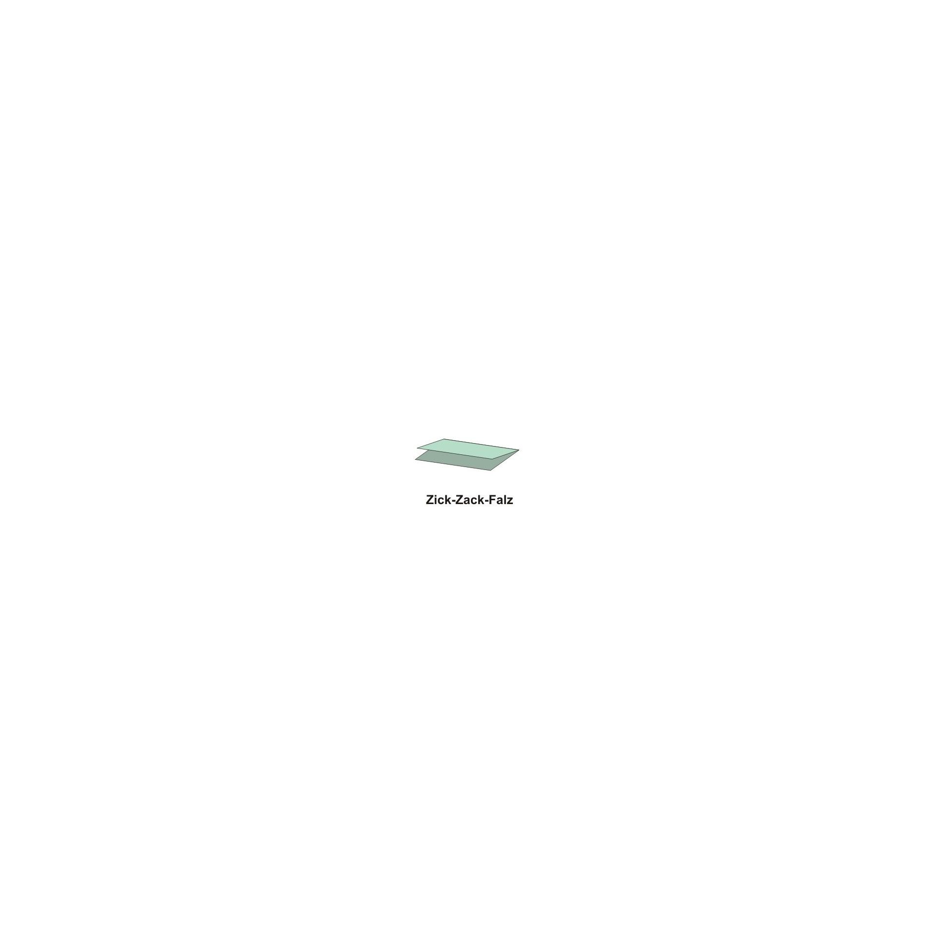 Blatt Handtuchpapier V-Falz 23 cm x 25 cm grün Zick Zack, 1-lagig