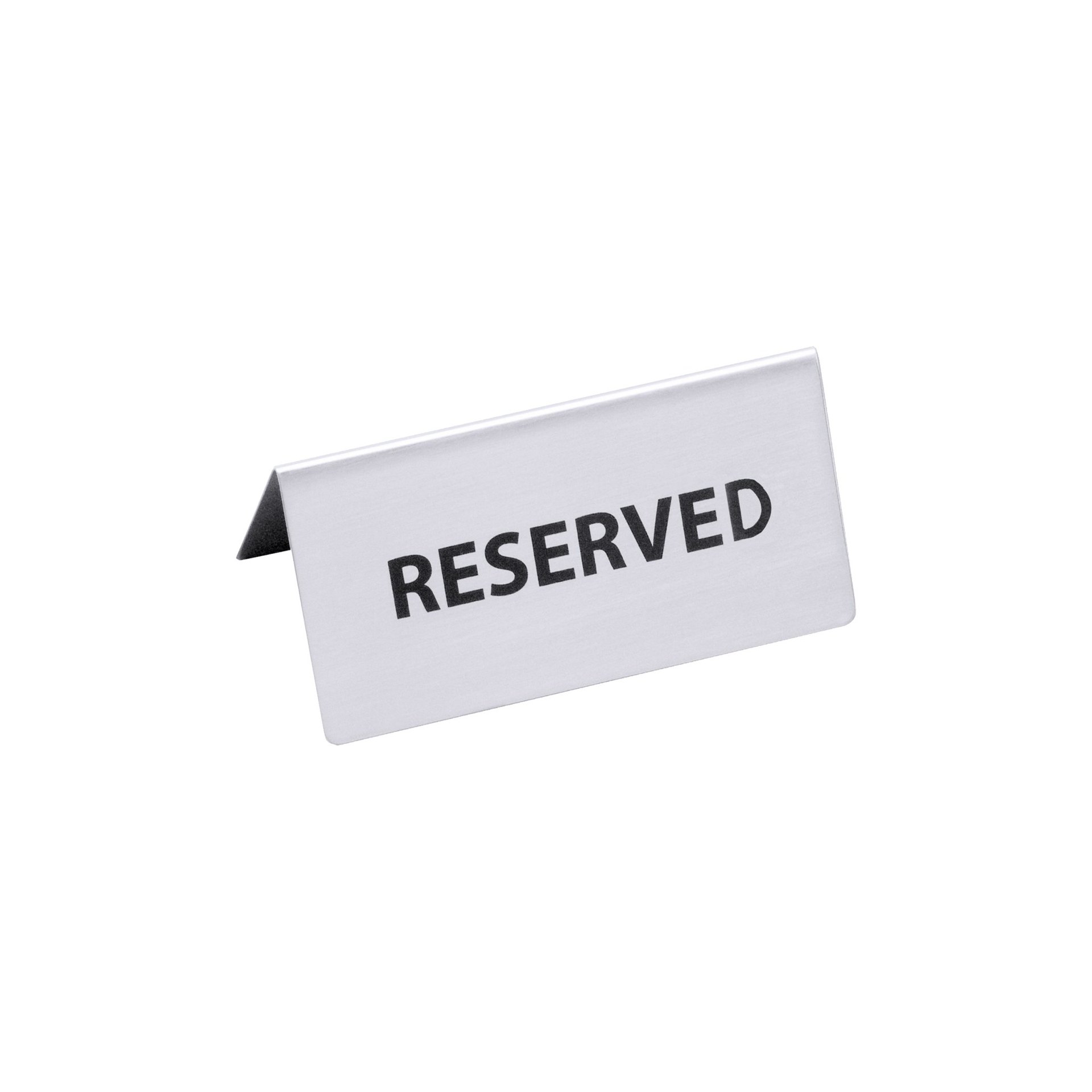 Reserviert-Aufsteller mit englischem Text: RESERVED Reserviert-Aufsteller mit englischem Text: RESERVED