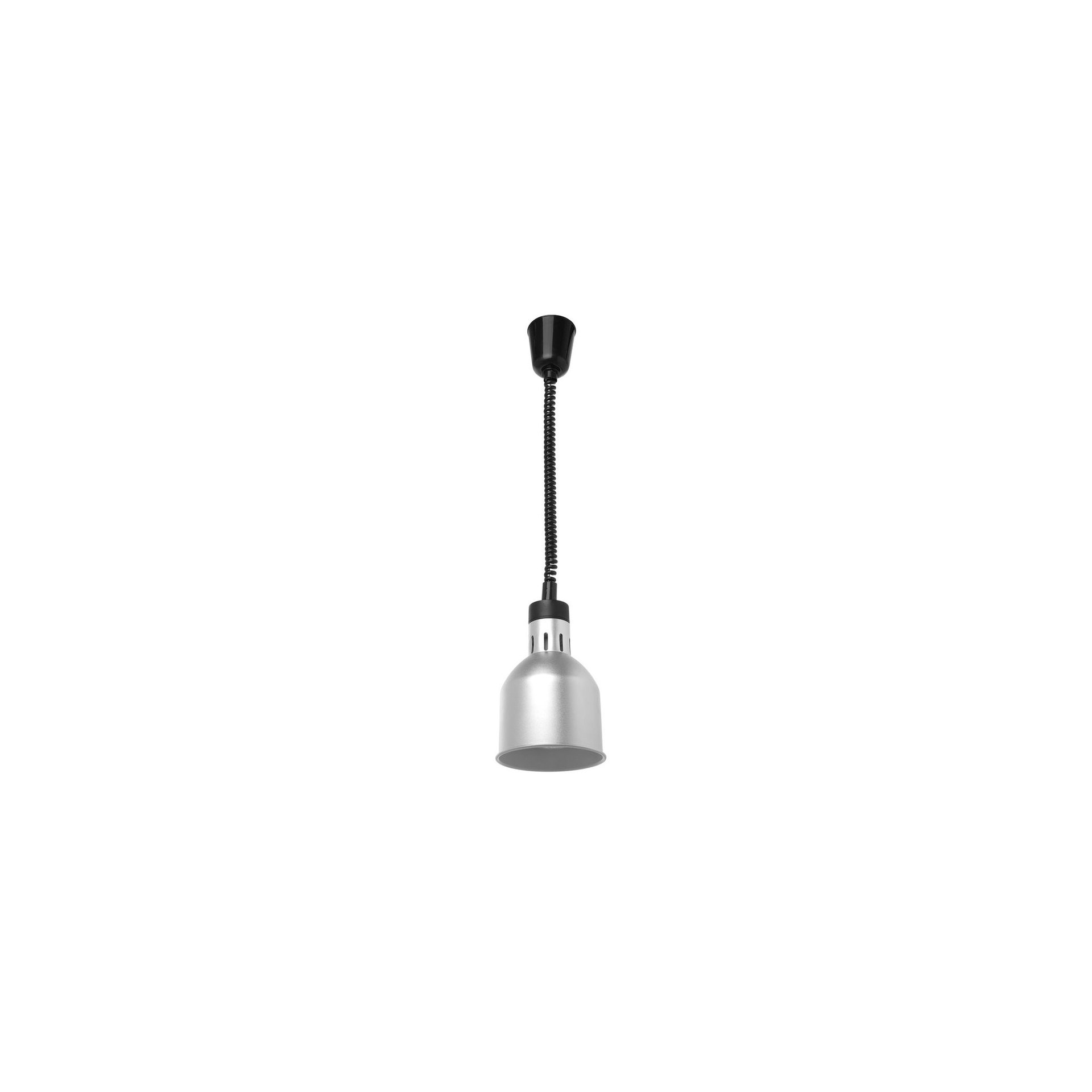 Höhenverstellbare Wärmelampe, zylinderförmig, Silber, 230V/250W, ⌀175x(H)250mm