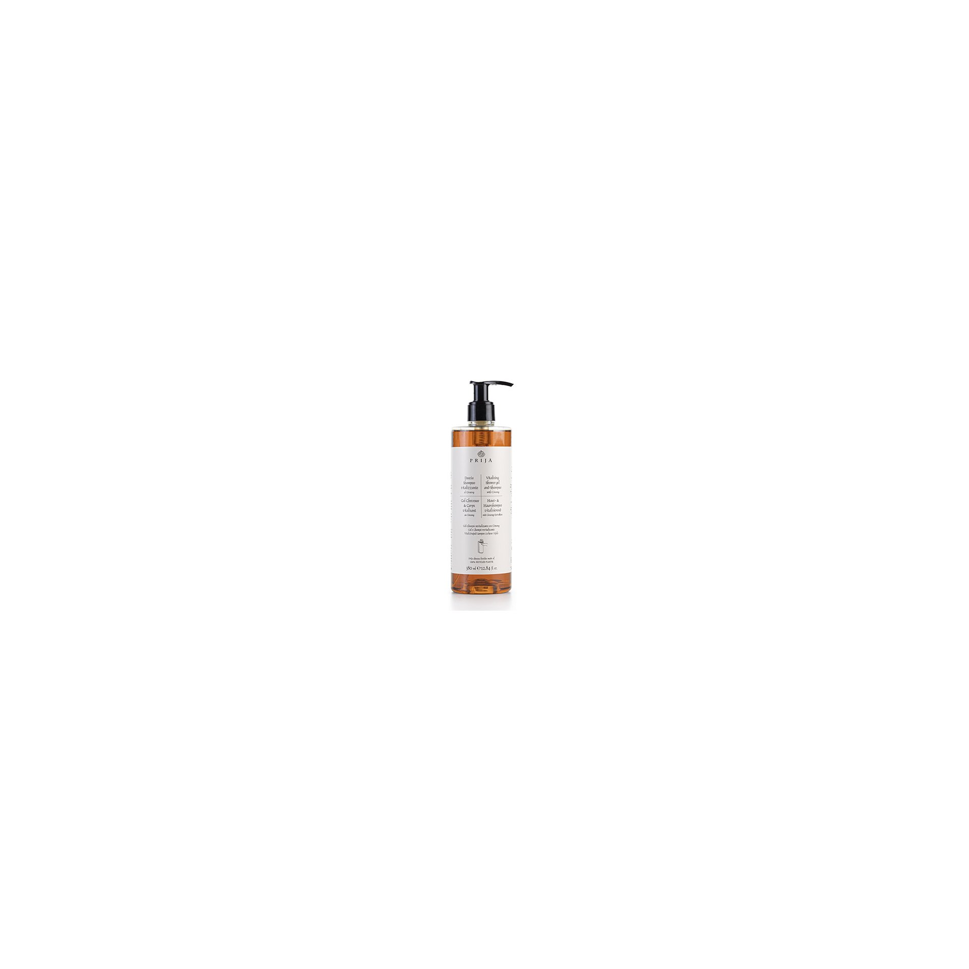 Haut- & Haarshampoo "Prija" 380 ml "vitalisierend" mit Ginseng-Extrakten im Pumpspender Haut- & Haarshampoo "Prija" 380 ml "vitalisierend" mit Ginseng-Extrakten im Pumpspender