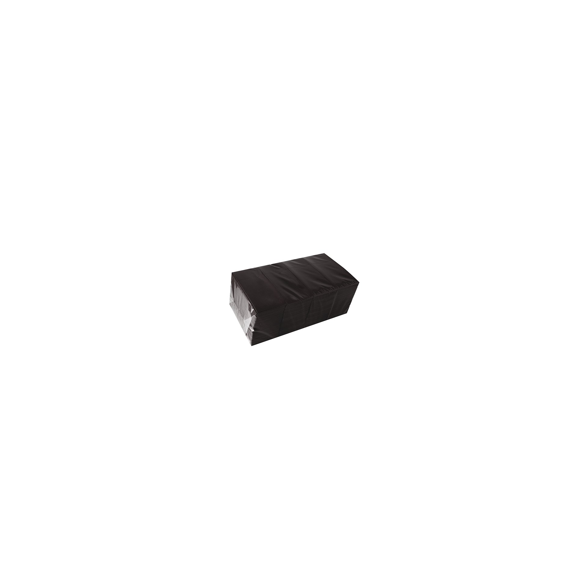 Bestecktaschen, Airlaid 40 cm x 33 cm schwarz mit Besteckfalz