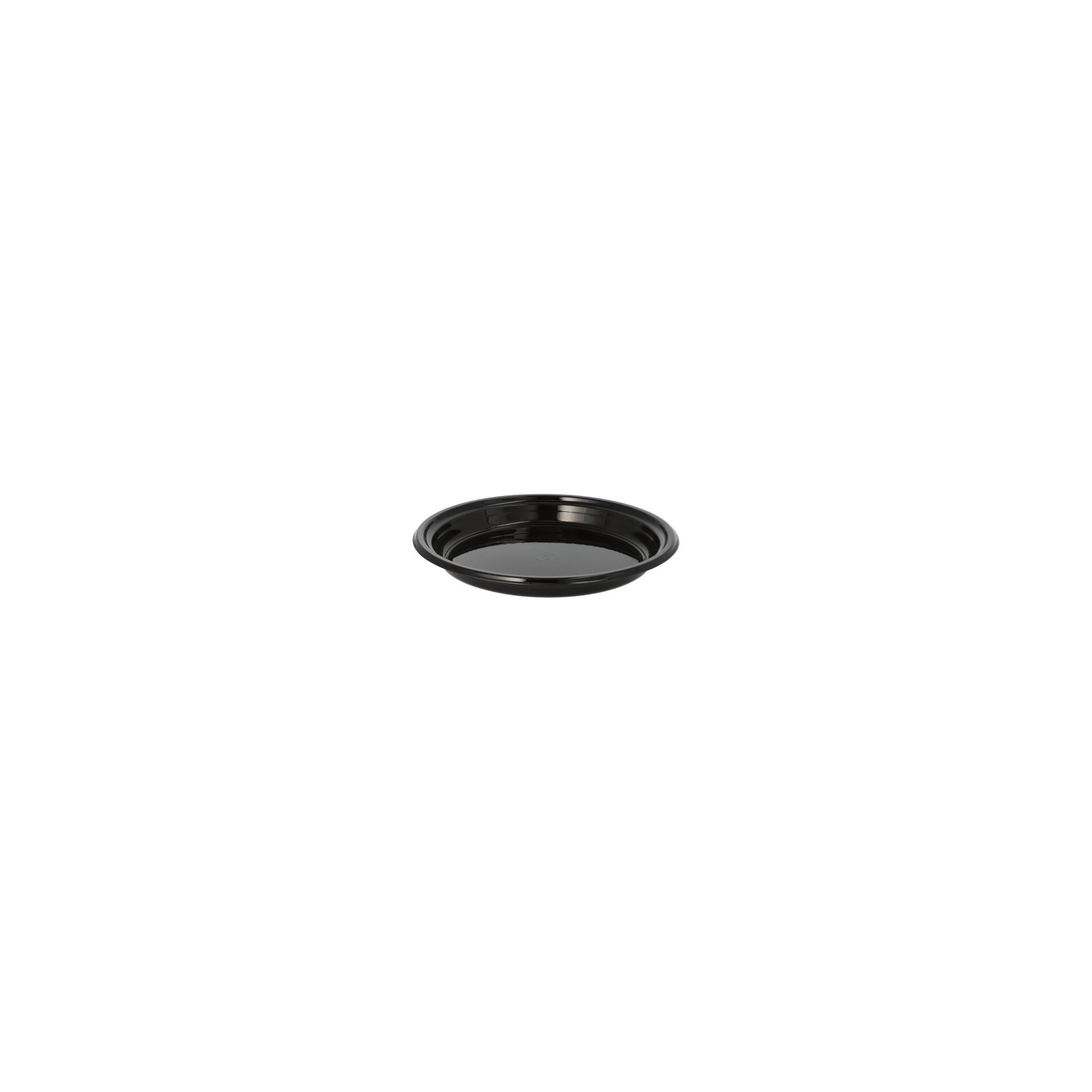 Mehrweg-Menü-Teller PP ungeteilt Ø 22 cm · 2,6 cm schwarz