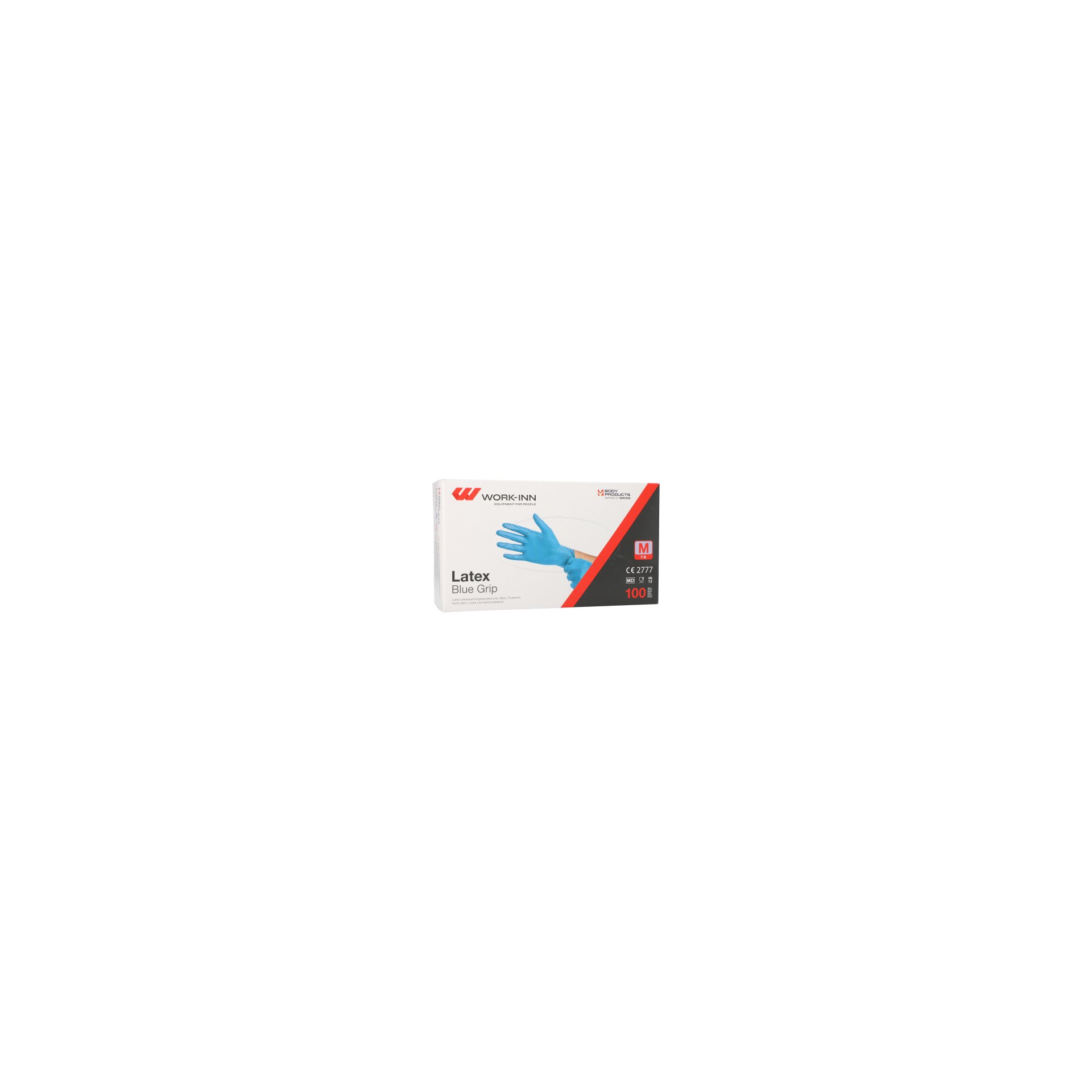 "WORK-INN" Handschuhe, Latex puderfrei blau "Blue Grip" Größe: M "WORK-INN" Handschuhe, Latex puderfrei blau "Blue Grip" Größe: M
