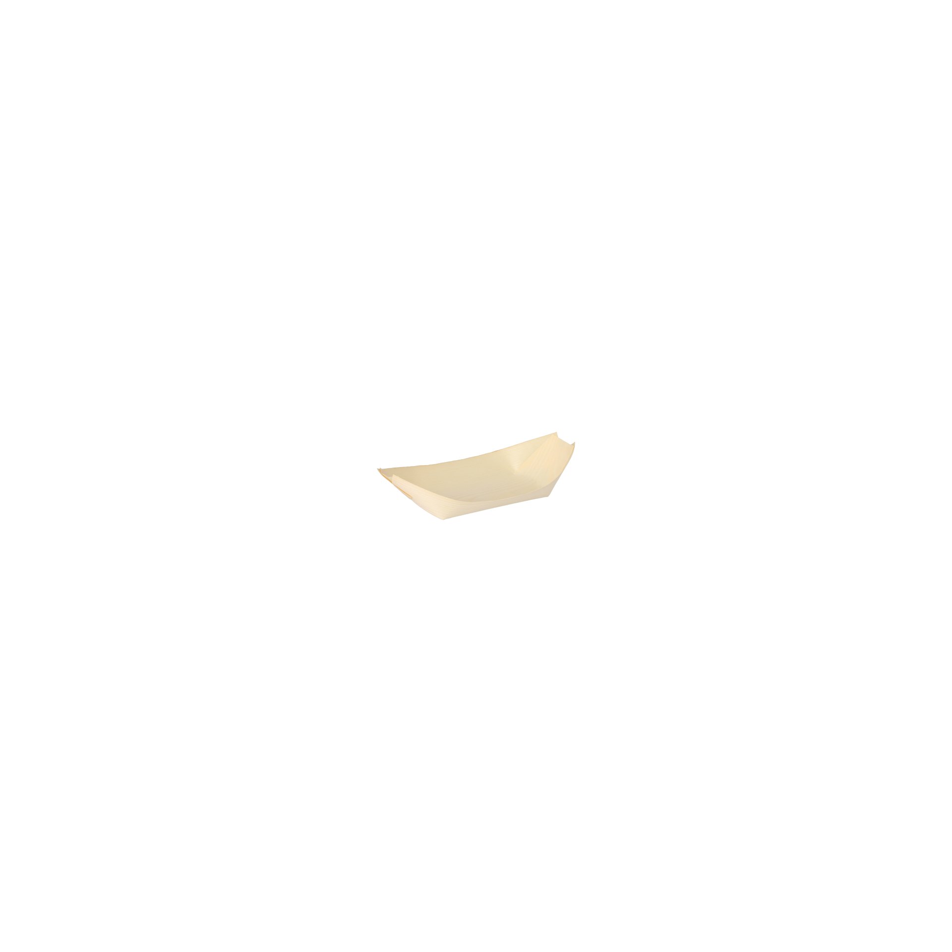 Fingerfood - Schalen, Holz "pure" 21,5 cm x 10 cm "Schiffchen"