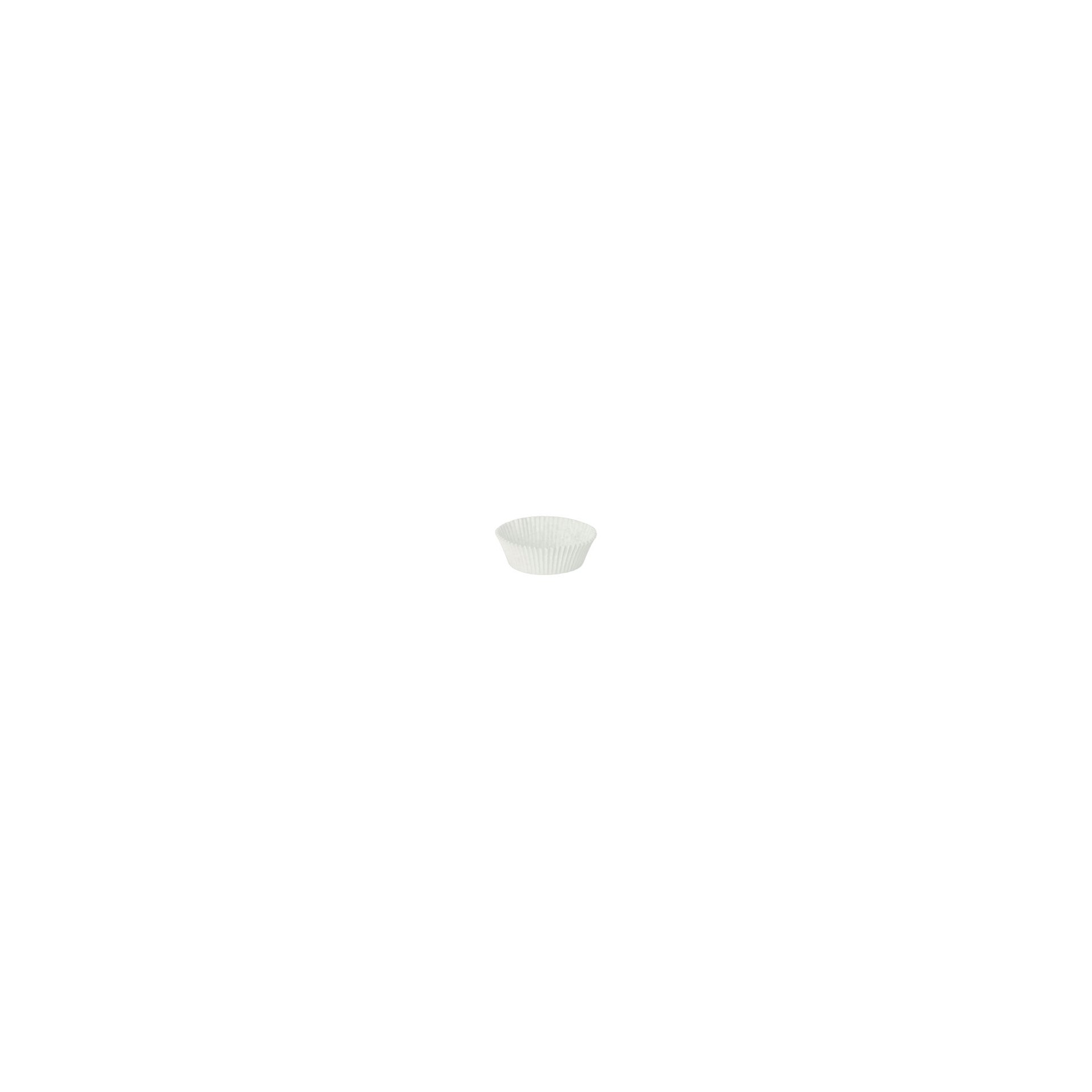 Backförmchen rund Ø 5,5 cm · 2,5 cm weiss