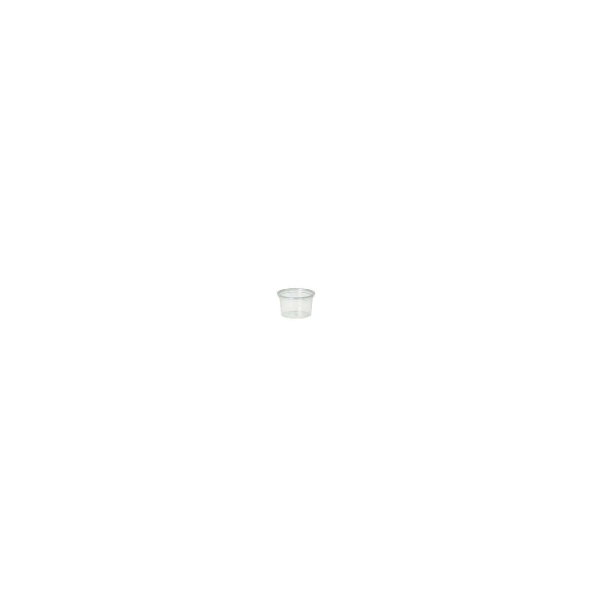 Portionsbecher, PP rund 30 ml Ø 4,6 cm · 2,8 cm transparent Portionsbecher, PP rund 30 ml Ø 4,6 cm · 2,8 cm transparent