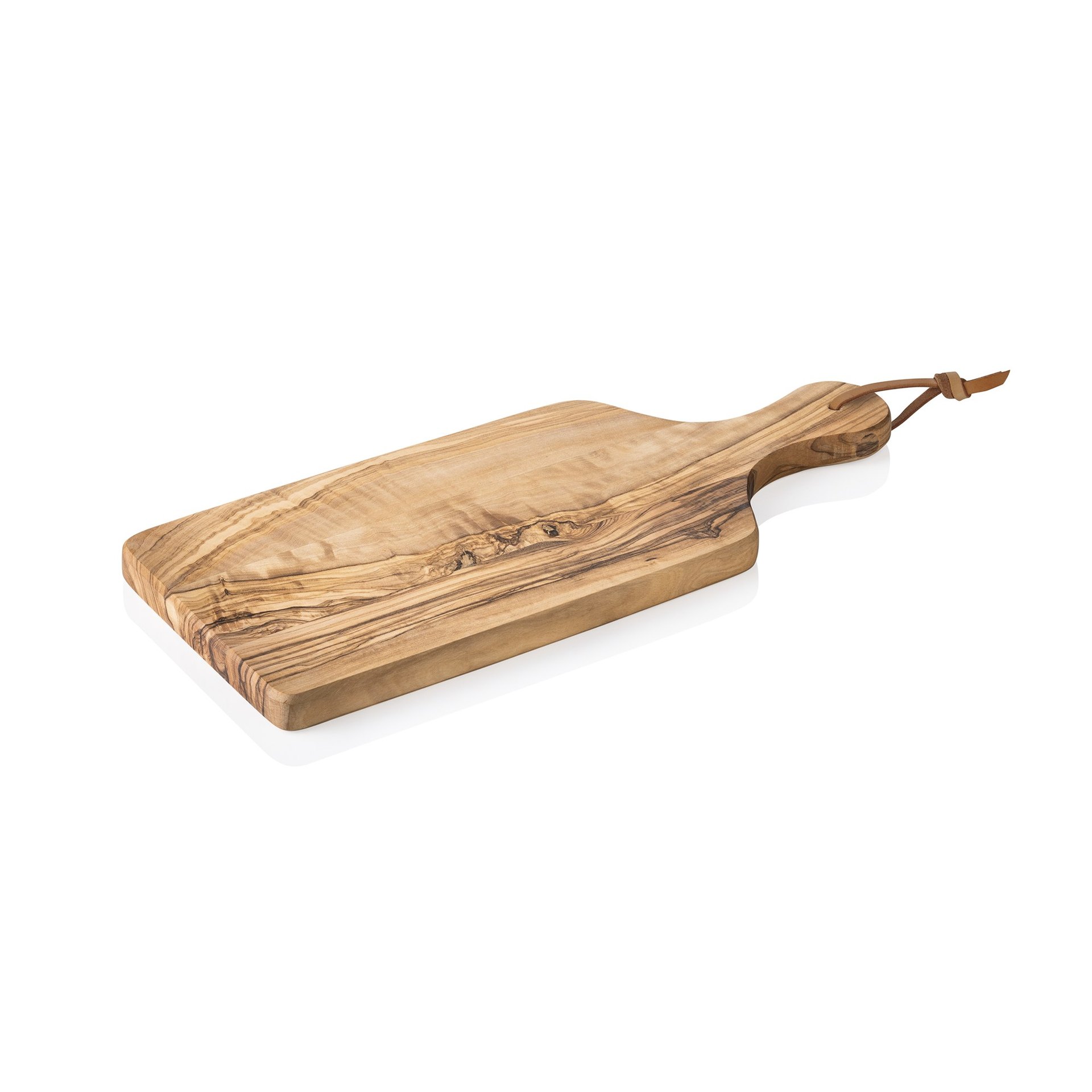 Servierbrett PURE OLIVE, mit Griff, 27 x 13 cm, Olivenholz
