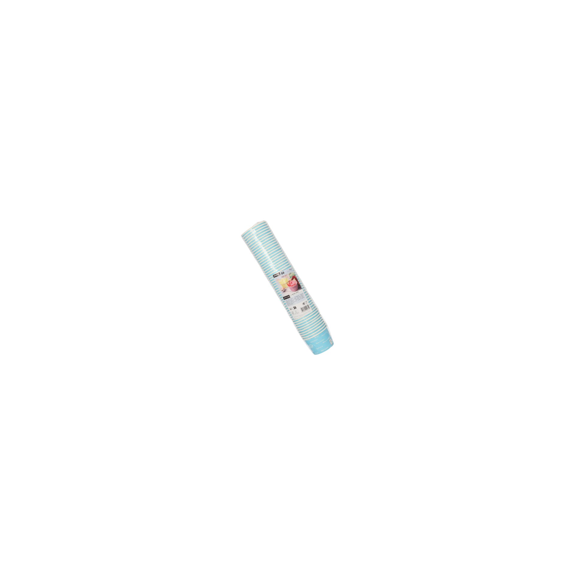 Eisbecher, Pappe rund 100 ml Ø 7,5 cm · 4,9 cm blau "Icelove"