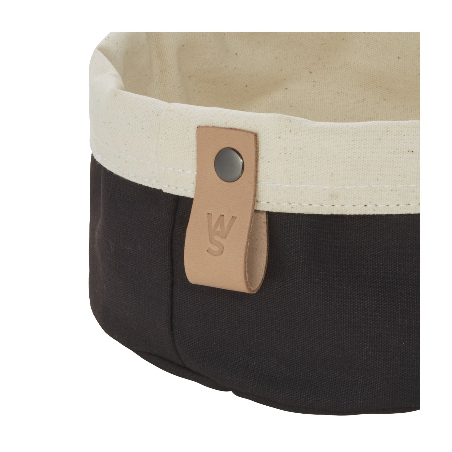 Brottasche FLIP COTTON, Ø 17 cm, Höhe 11 cm, schwarz/cream, Canvas Brottasche FLIP COTTON, Ø 17 cm, Höhe 11 cm, schwarz/cream, Canvas