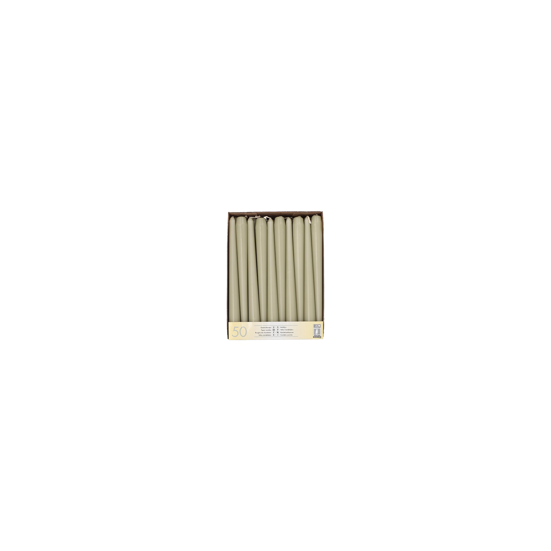Leuchterkerzen Ø 2,2 cm · 25 cm farngrün Leuchterkerzen Ø 2,2 cm · 25 cm farngrün