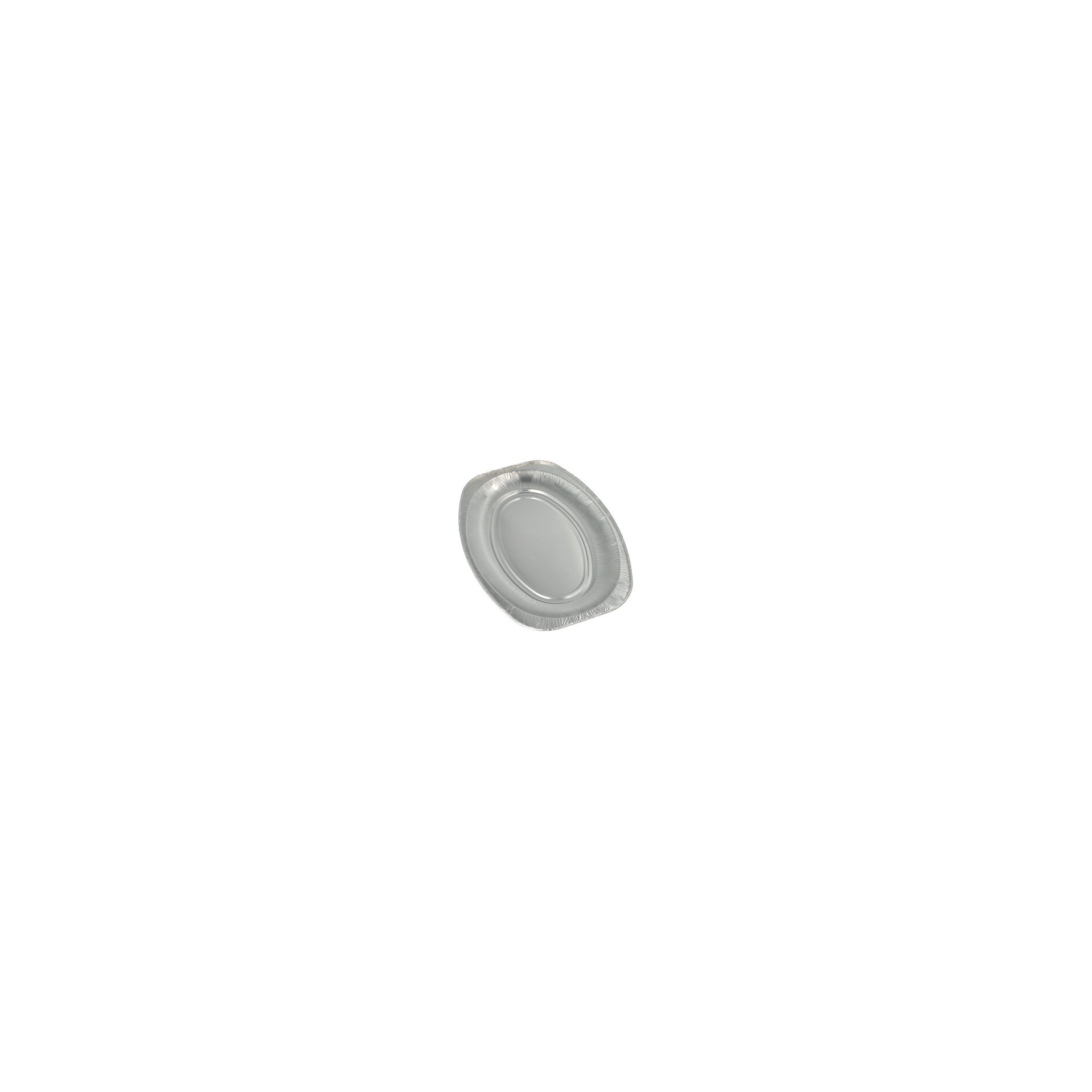 Servierplatten, Alu oval 35 cm x 24,5 cm