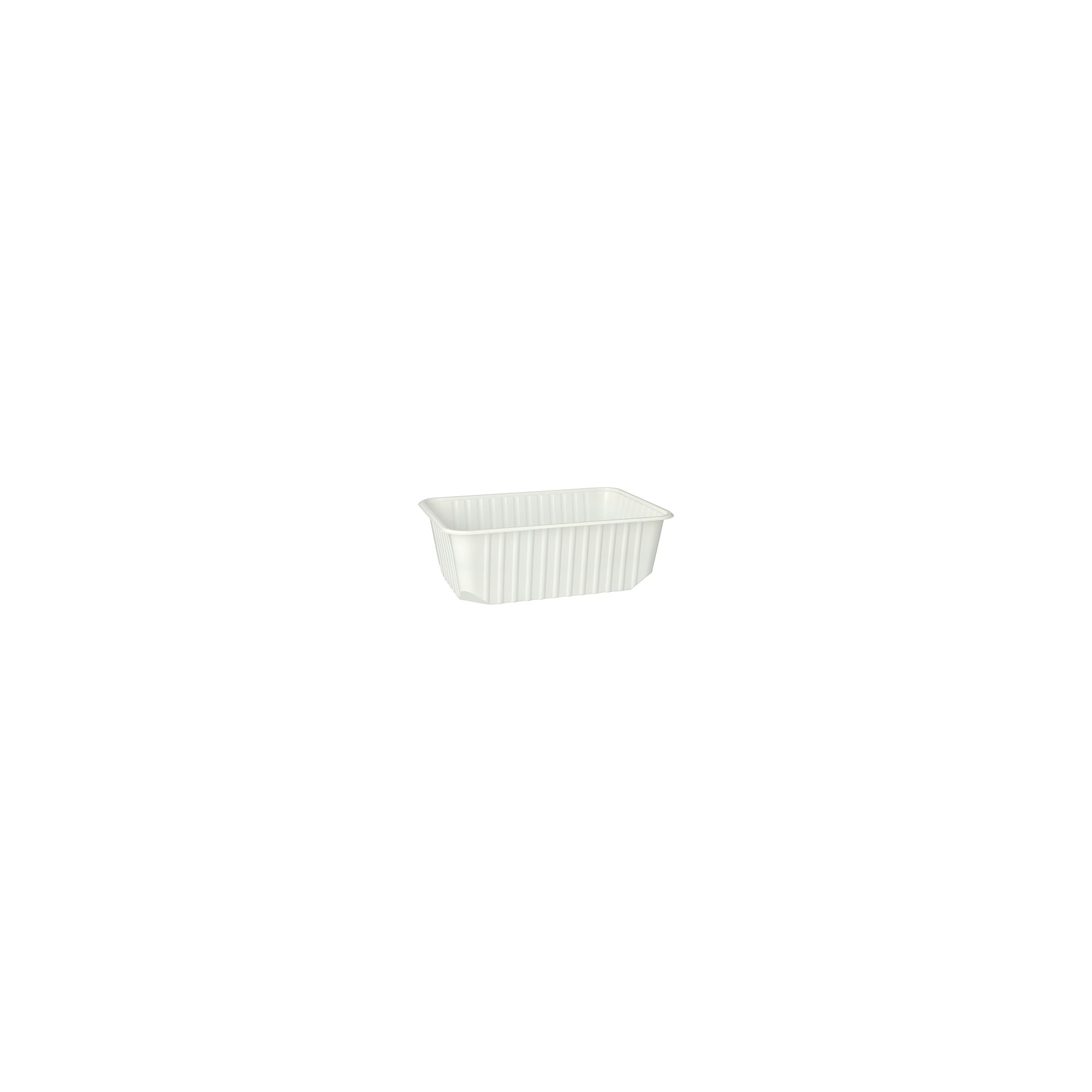 Verpackungsbecher, PP 1 l 6,3 cm x 18,6 cm x 13,3 cm weiss Verpackungsbecher, PP 1 l 6,3 cm x 18,6 cm x 13,3 cm weiss