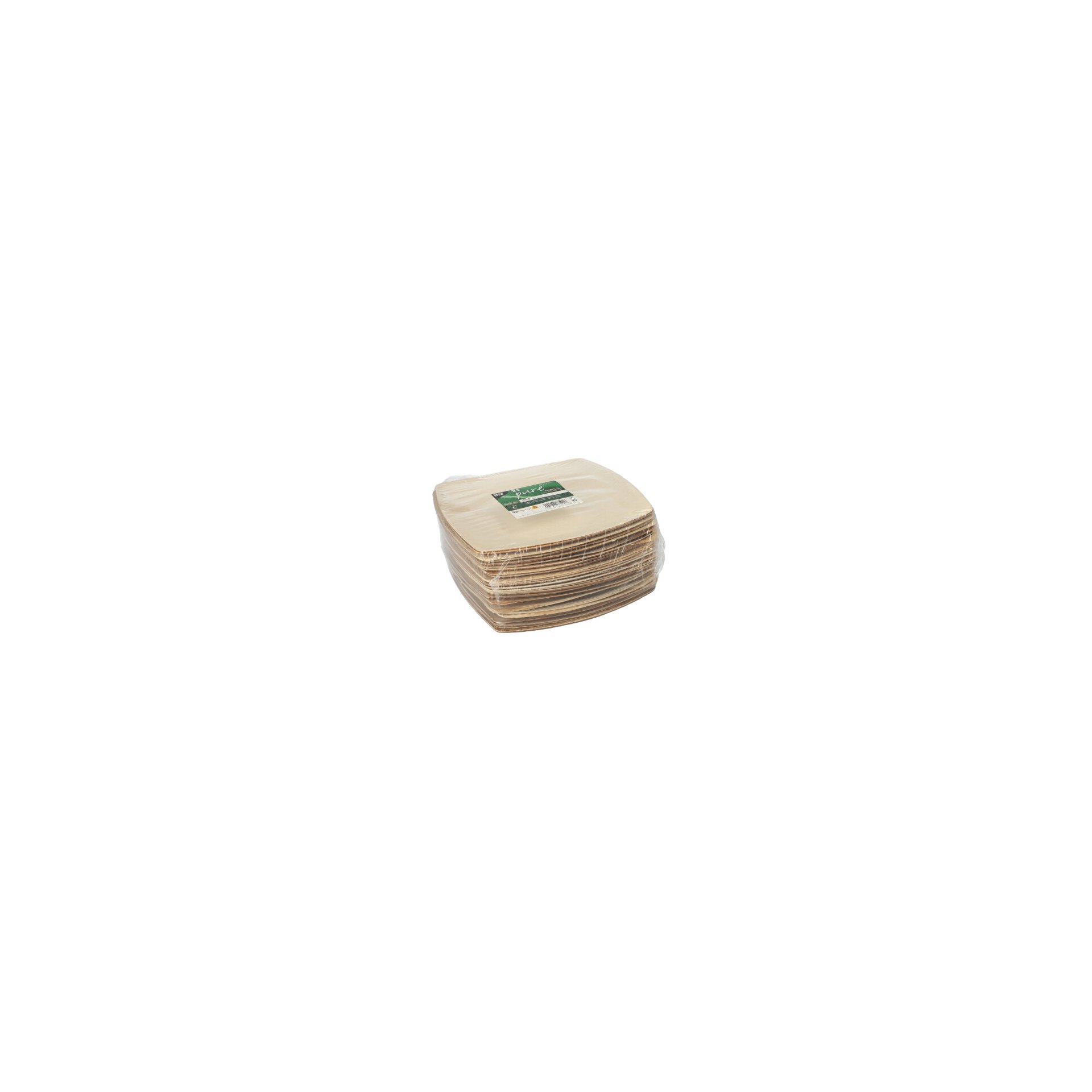 Teller, Palmblatt "pure" 20 cm x 20 cm natur "QUADRATO" Teller, Palmblatt "pure" 20 cm x 20 cm natur "QUADRATO"