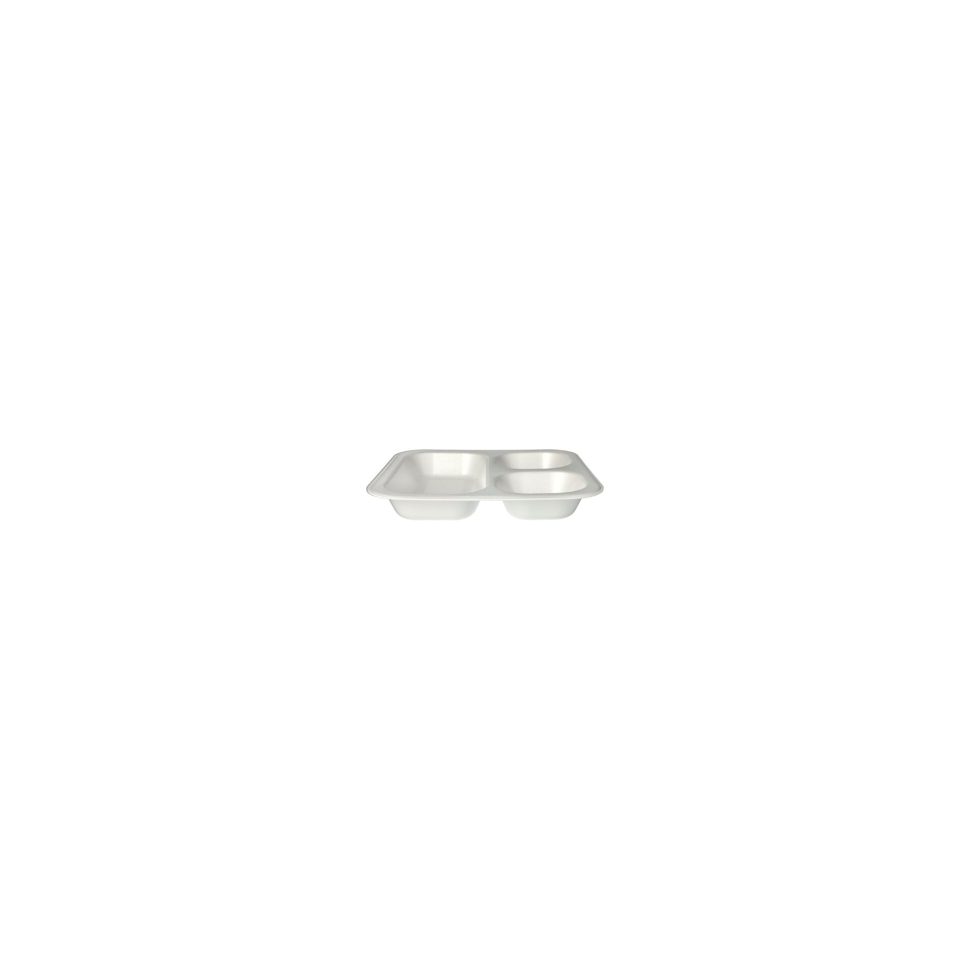 Siegelschalen, XPS 3-geteilt 1150 ml 4,2 cm x 24,5 cm x 26,5 cm weiss laminiert Siegelschalen, XPS 3-geteilt 1150 ml 4,2 cm x 24,5 cm x 26,5 cm weiss laminiert