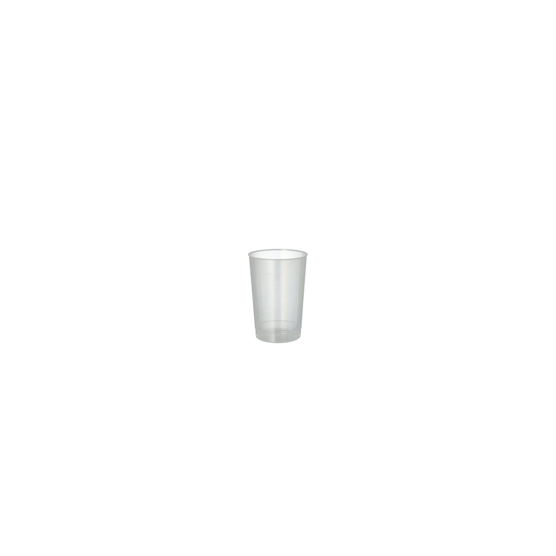 Mehrweg-Trinkbecher PP 0,2 l Ø 6,8 cm · 9,8 cm transluzent