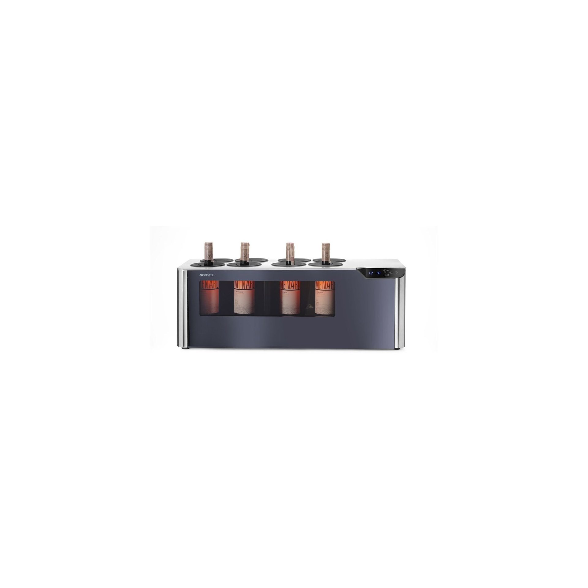 Theken-Weinkühler Cellar, 2 Zonen, Schwarz 800x350x293mm