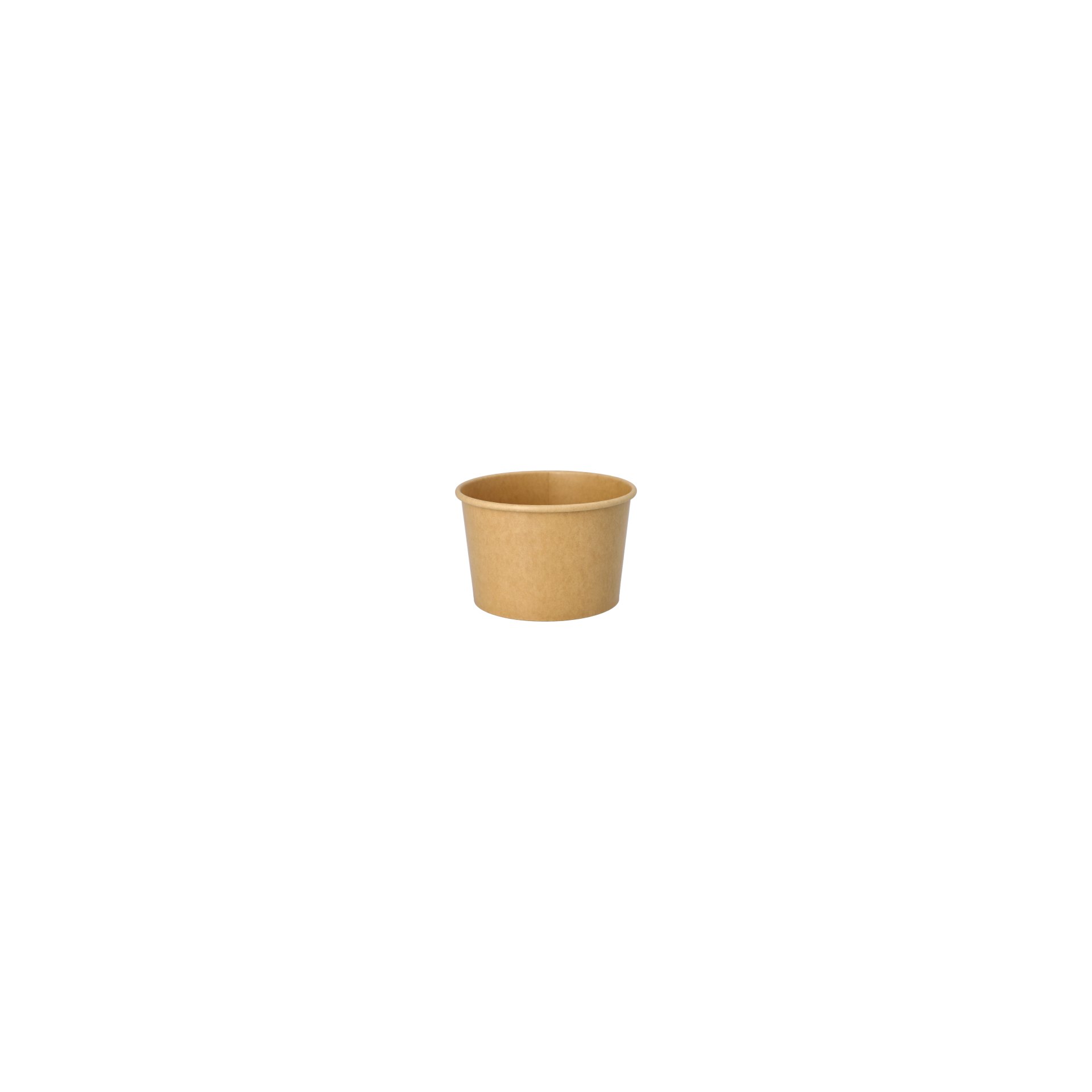 Eisbecher, Pappe rund 500 ml Ø 11,2 cm · 7,8 cm braun
