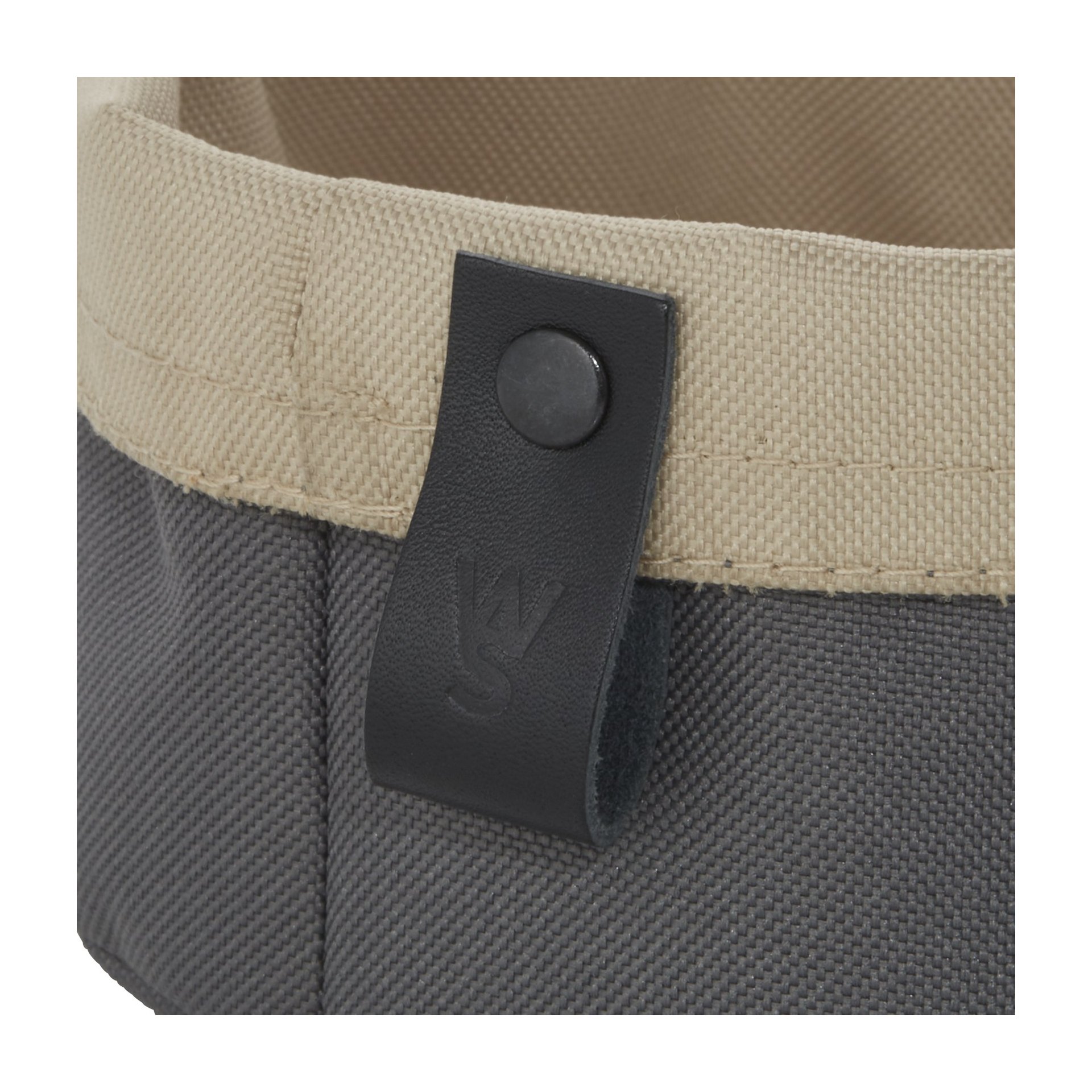 Brottasche FLIP TETRON, Ø 17 cm, Höhe 11 cm, light grey/light khaki, Tetron Brottasche FLIP TETRON, Ø 17 cm, Höhe 11 cm, light grey/light khaki, Tetron