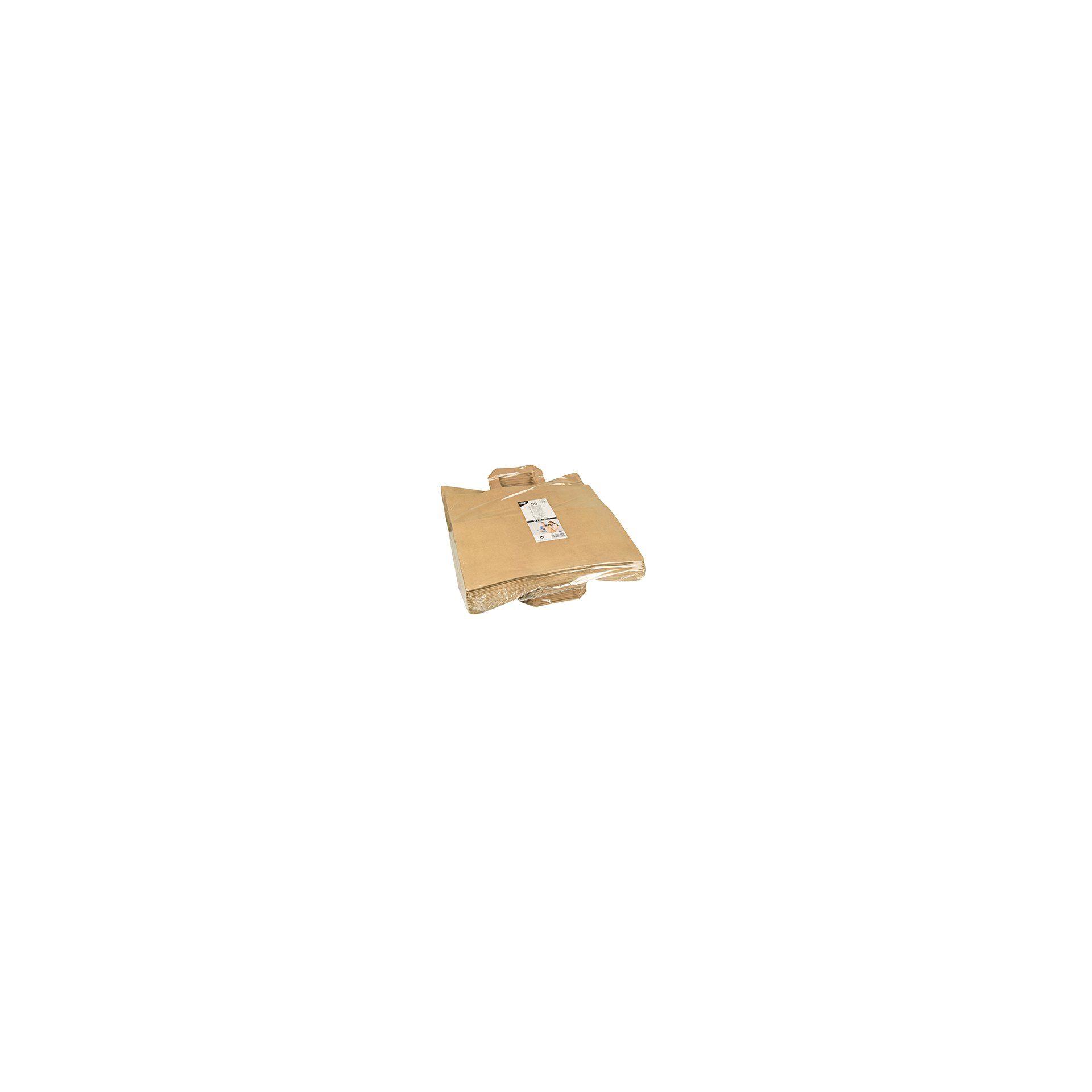 Tragetaschen, Papier 27 cm x 32 cm x 17 cm braun mit Tragegriff