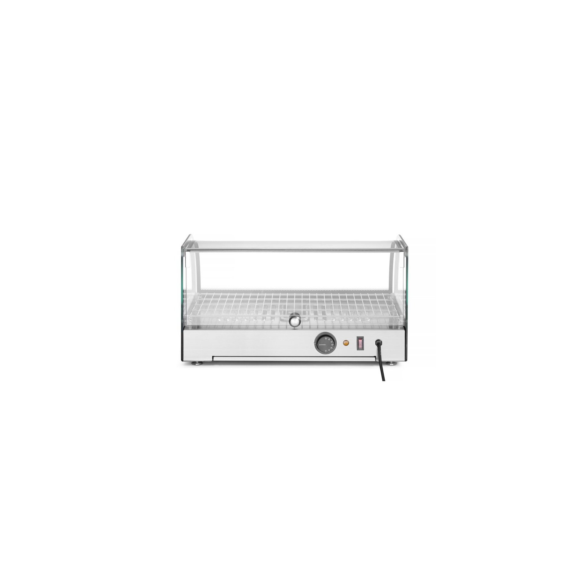 Beheiztes Thekendisplay, einzeln, Schwarz, 220-240V/800W, 554x376x(H)311mm Beheiztes Thekendisplay, einzeln, Schwarz, 220-240V/800W, 554x376x(H)311mm