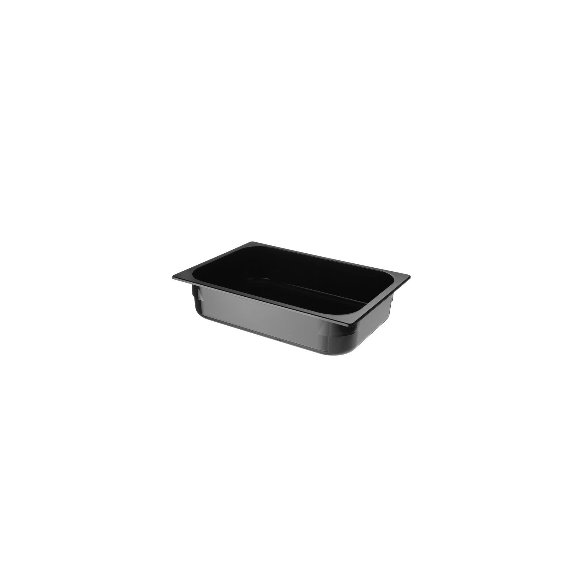 Eiscreme-Behälter Polycarbonat, 5L, Schwarz, 360x250x80mm Eiscreme-Behälter Polycarbonat, 5L, Schwarz, 360x250x80mm